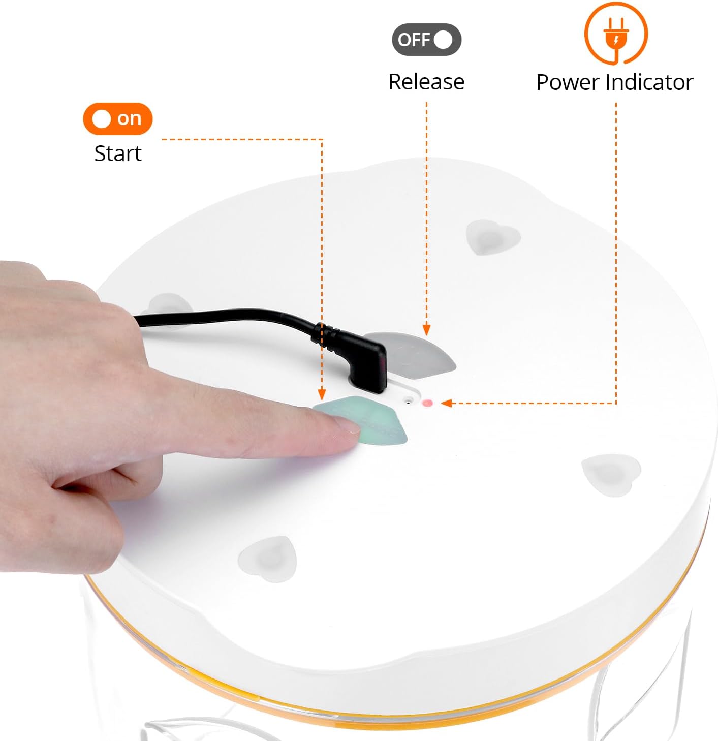 QWORK® Eliminador de Burbujas de Resina 95 kPa - immagine 3