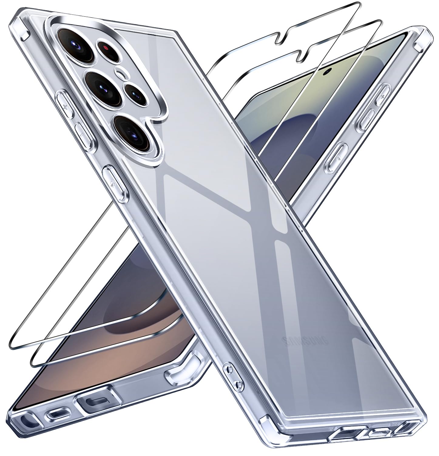 Ivoler Cover Trasparente Anti Ingiallimento per Samsung S25 Ultra 5G