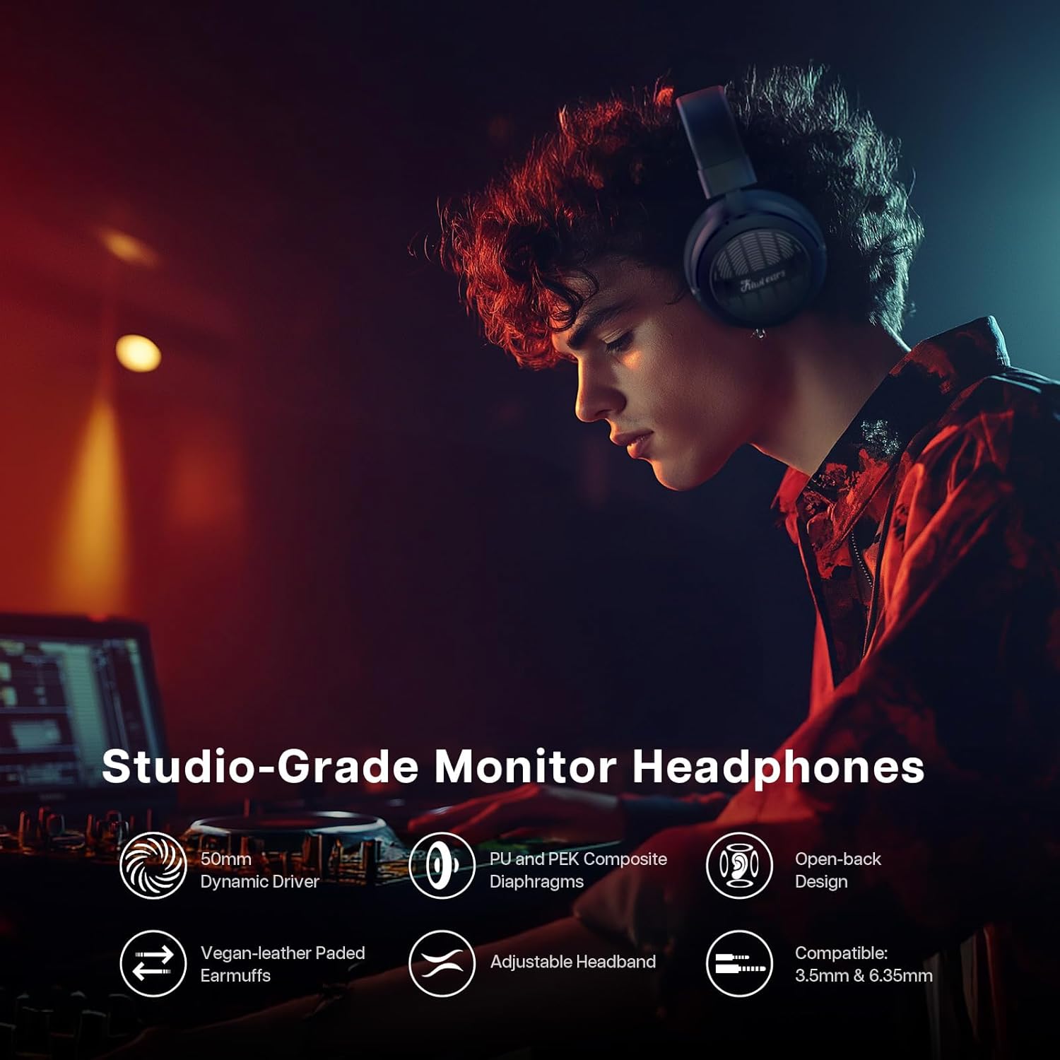 Linsoul Kiwi Ears Ellipse - Cuffie Over-Ear Cablate - immagine 2