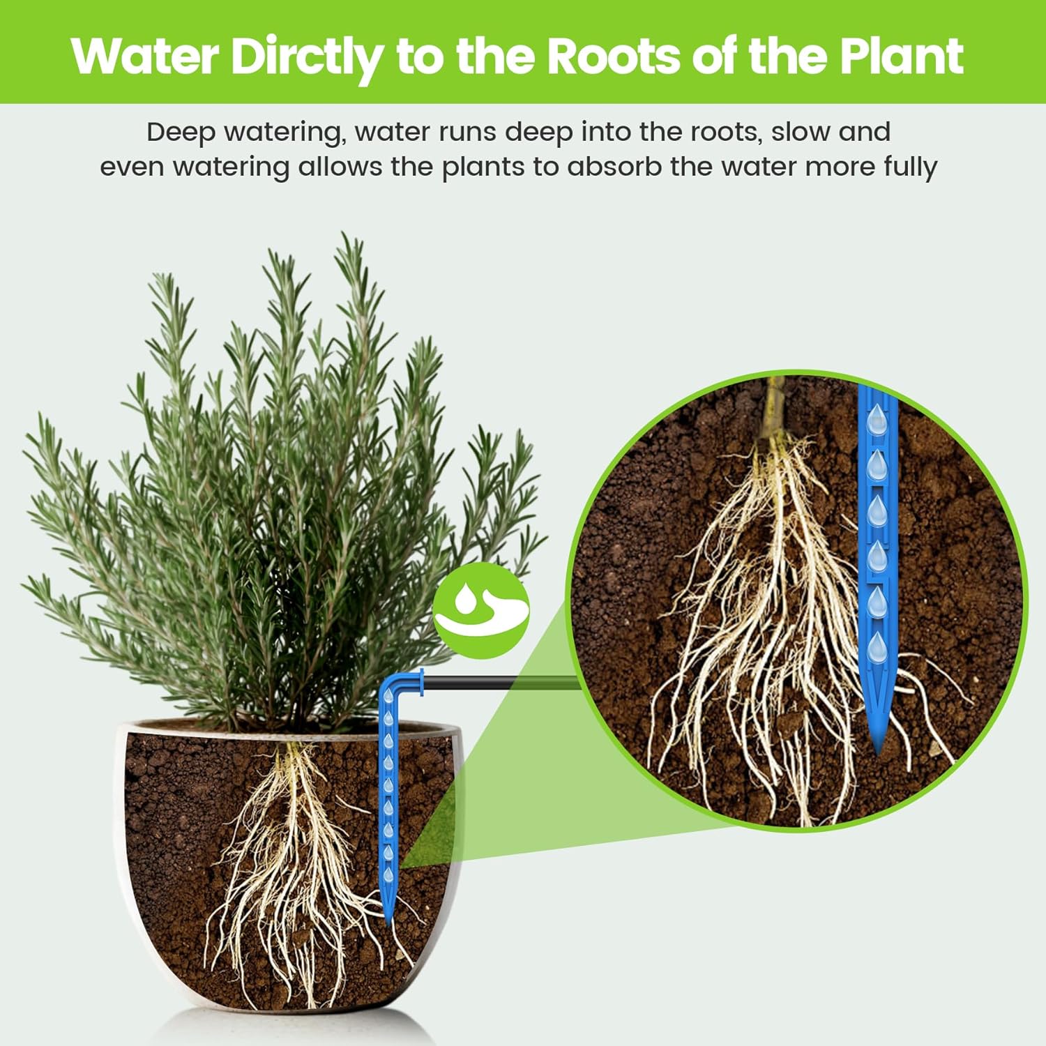 Rainpoint Irrigazione Automatica Solare Antisifone 1200 mAh - immagine 5