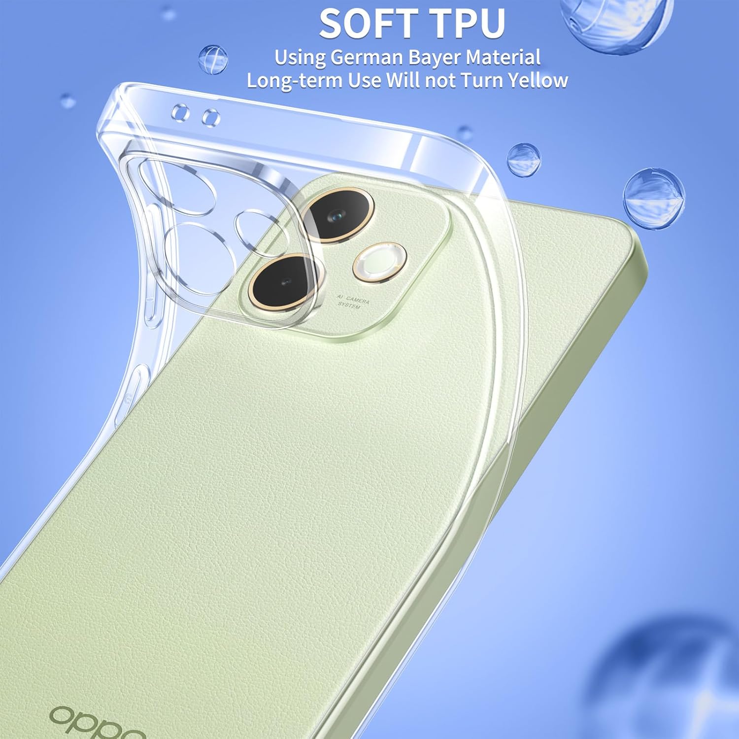 Phoona Cover Trasparente e 2 Vetri Temperati per OPPO A5 Pro - immagine 6