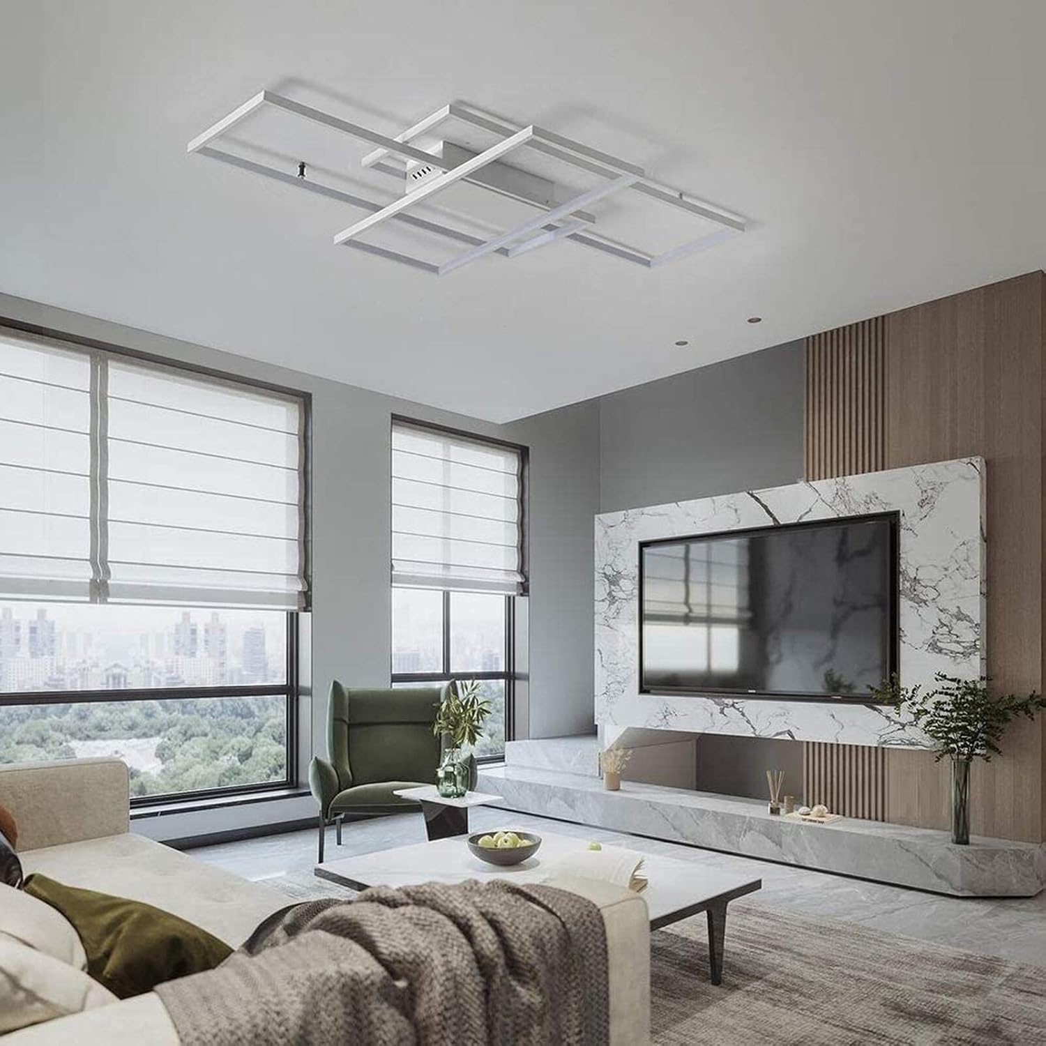 Diossad Plafoniera LED Soffitto Moderna Dimmerabile - immagine 6