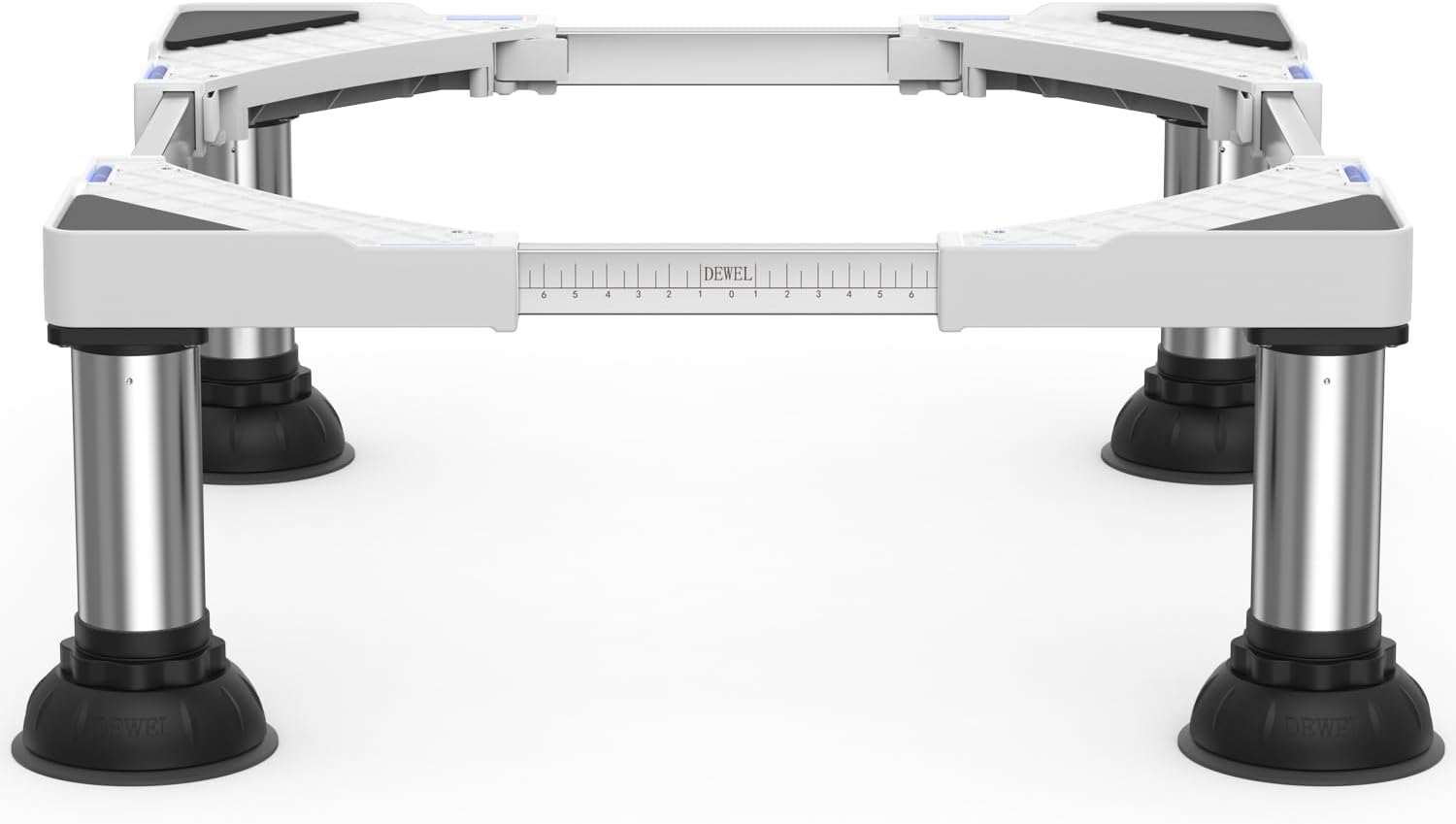 DEWEL Base per Lavatrice Regolabile, Bianco - immagine 1