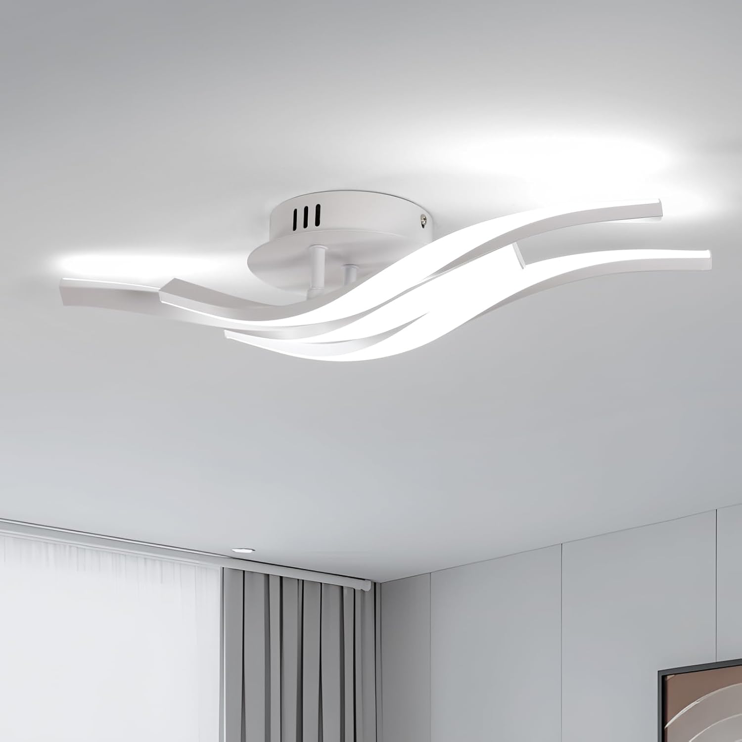 Plafoniera LED Soffitto Moderna 24W 6500K, Ø52CM - immagine 1
