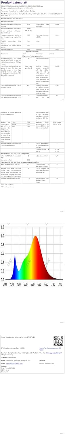 Plafoniera LED 38W 3240lm Design Stella, Bianco - immagine 8