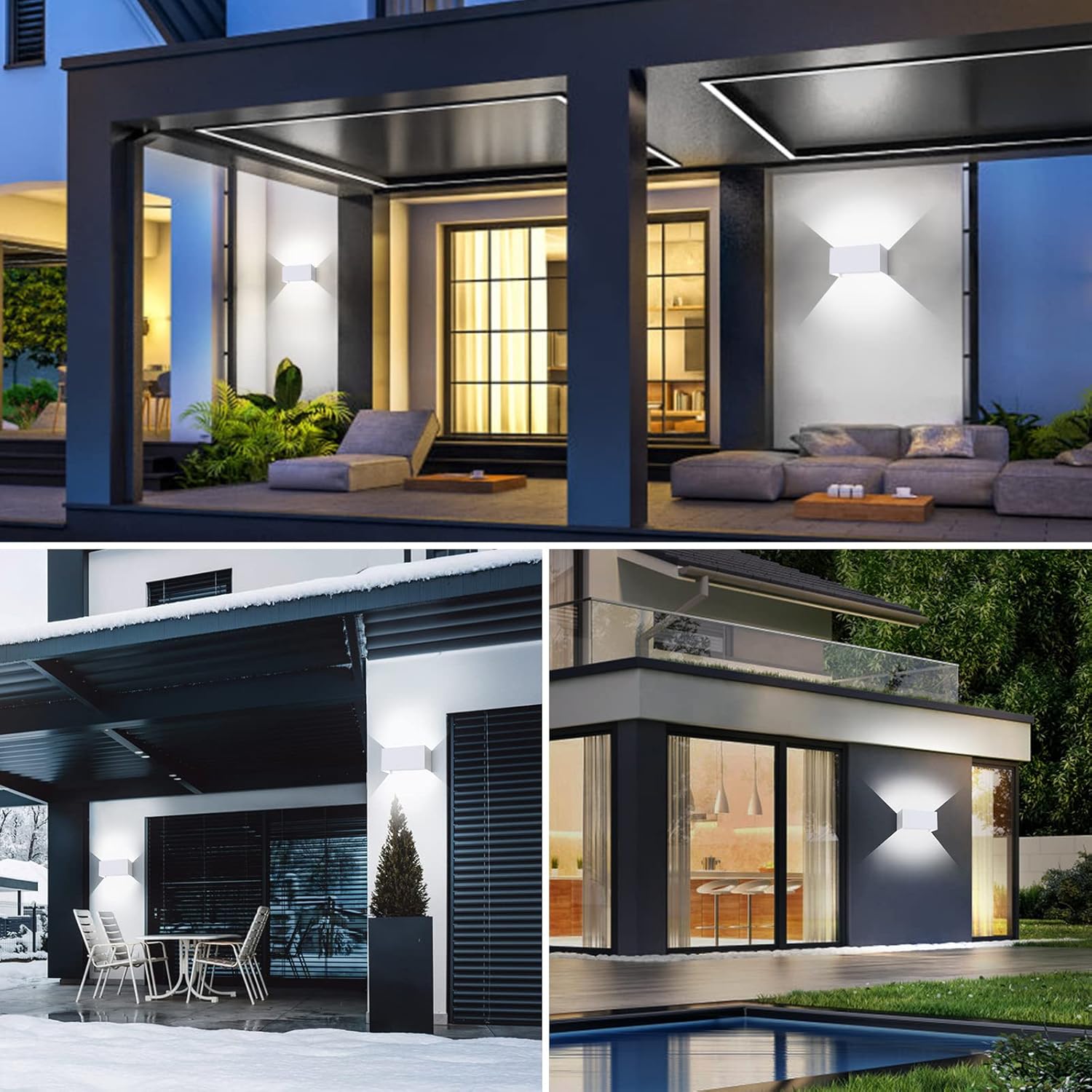 Encoft 2 Pezzi Applique LED da Esterno COB 24W - immagine 6