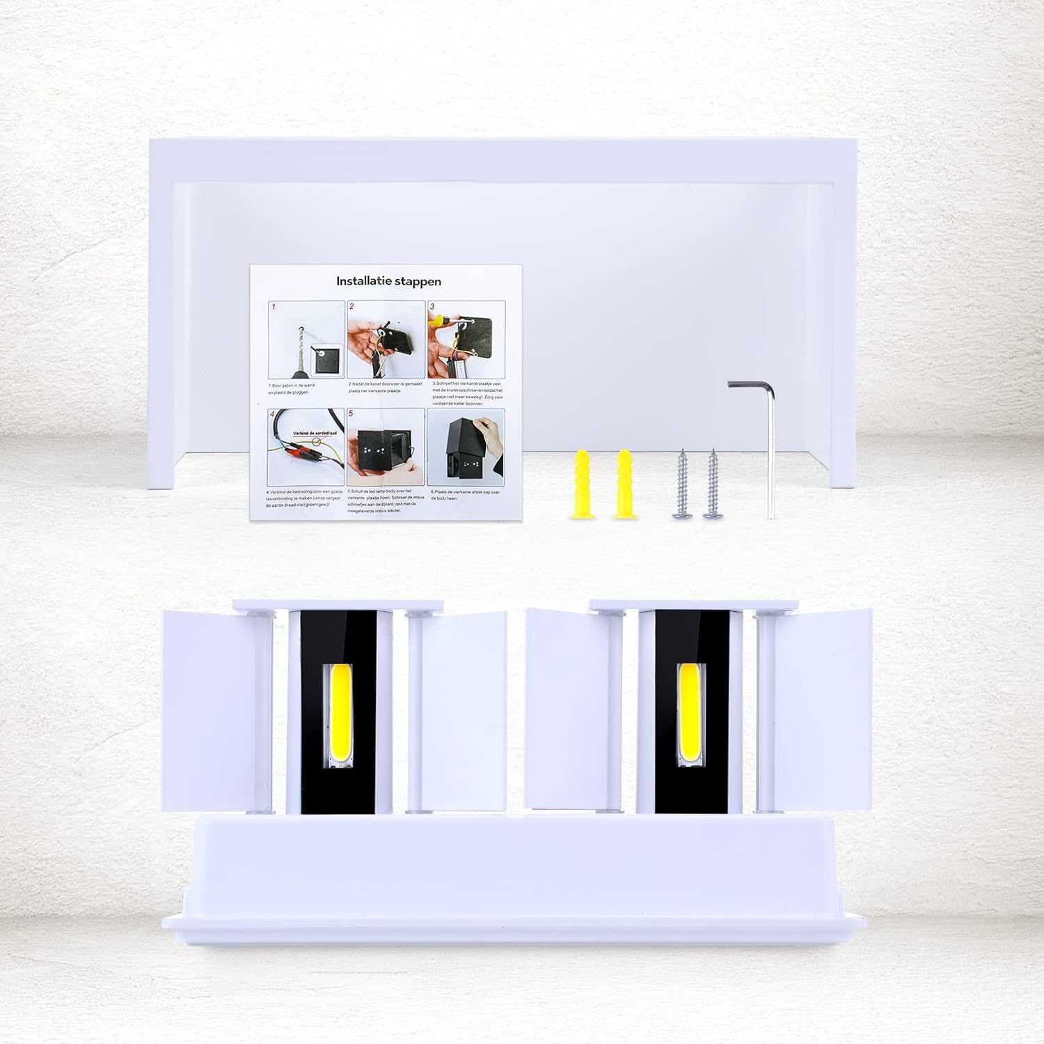 Encoft 2 Pezzi Applique LED da Esterno COB 24W - immagine 8