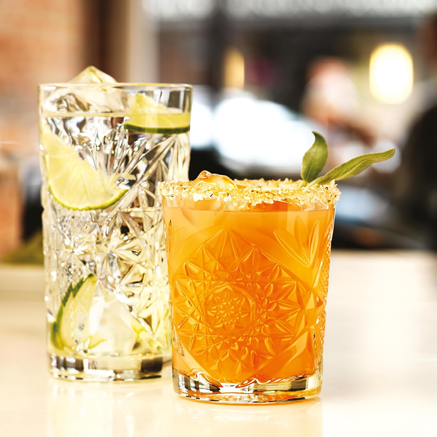 Libbey Hobstar 12 x Whiskygläser, Tumbler, Glas, 355 ml - immagine 3