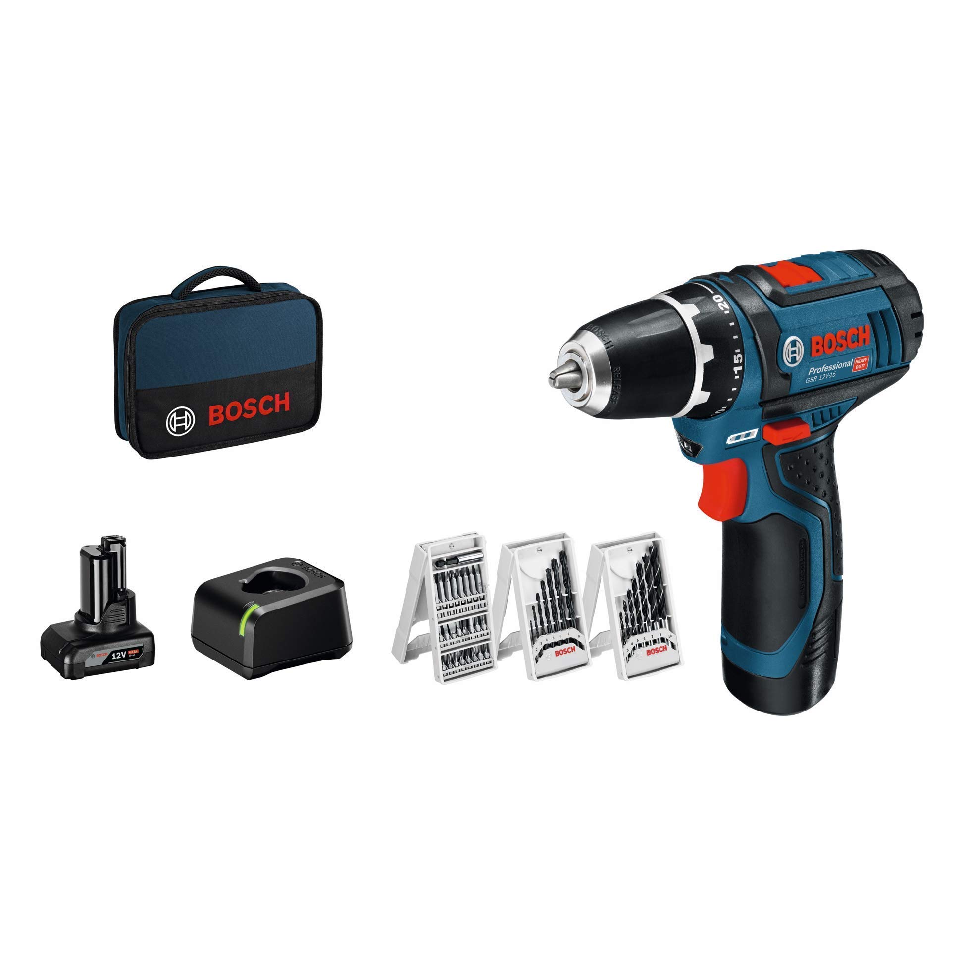 Bosch Professional GSR 12V-15 Trapano Avvitatore a Batteria