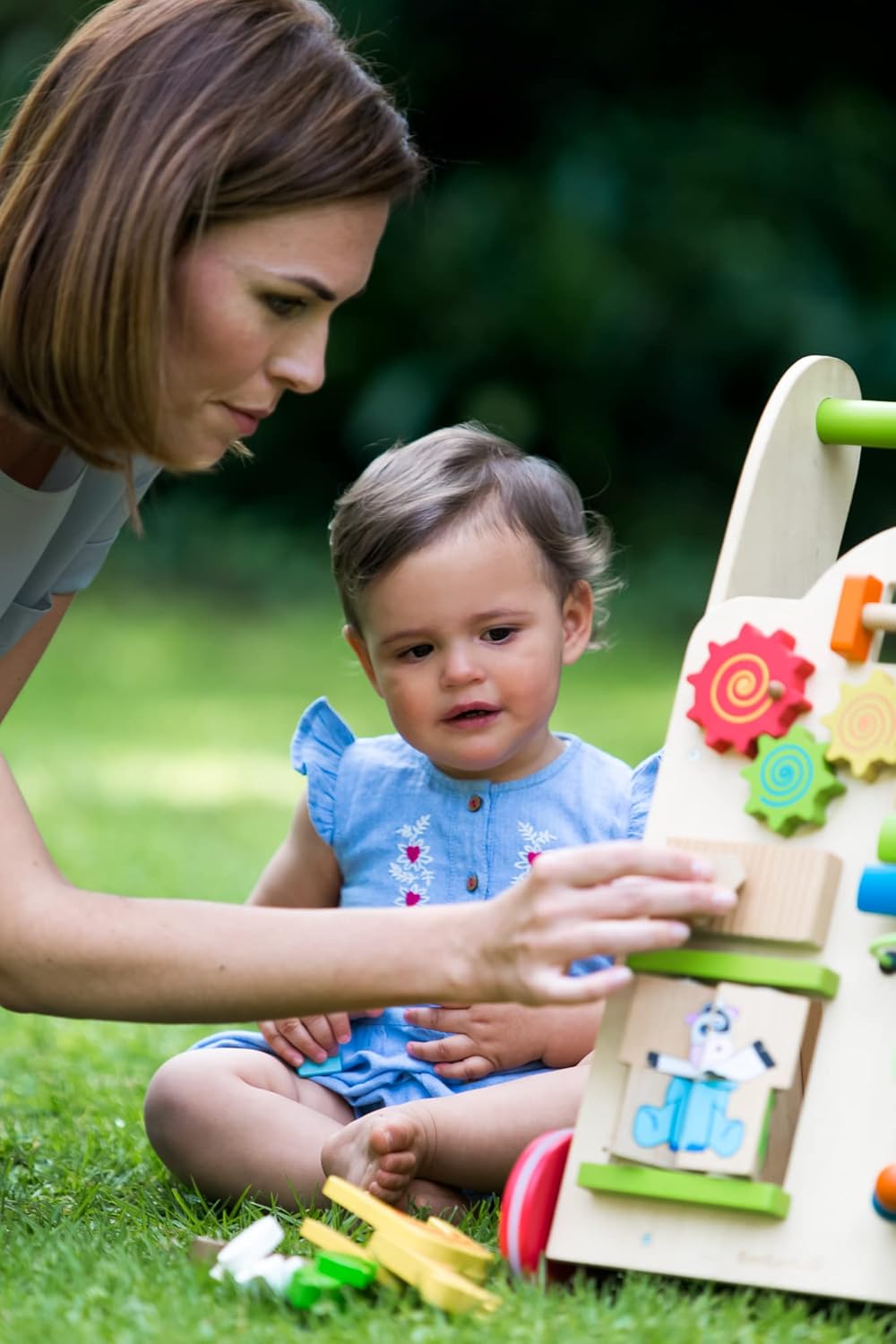 Everearth Carrello da Passeggio in Legno 51cm - immagine 3