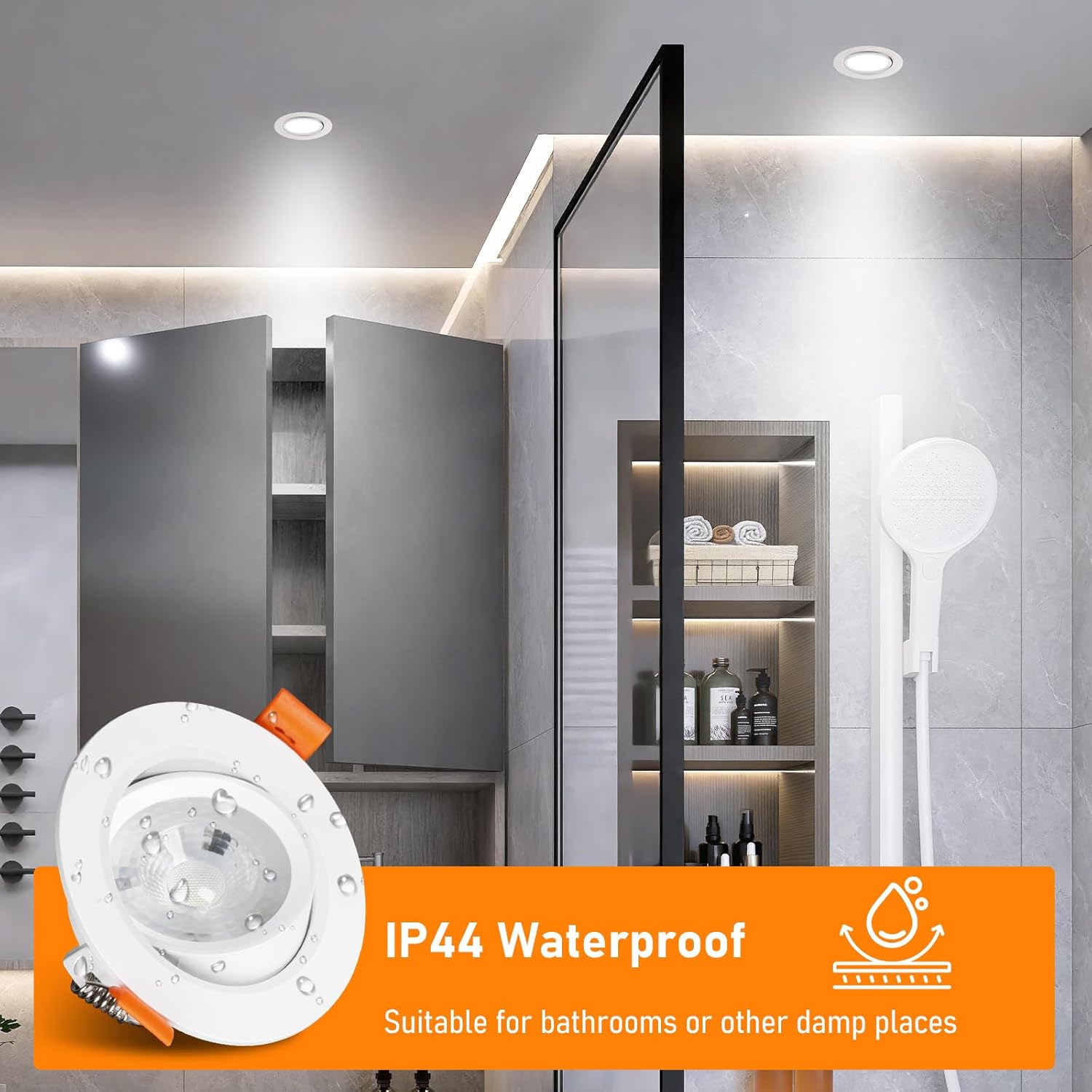 Faretti LED Soffitto Incasso 4W 6000K (Set di 12) - immagine 6