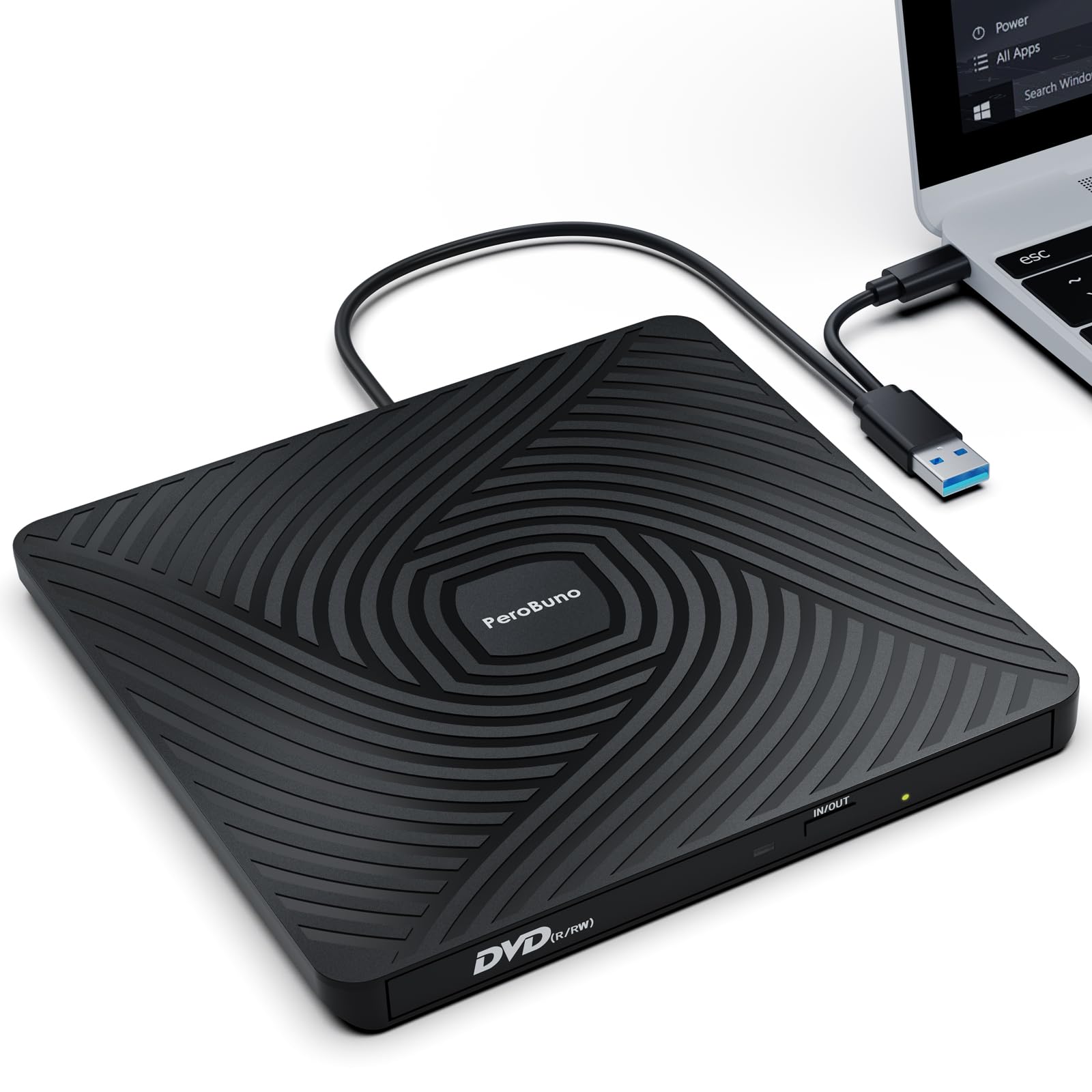 Perobuno Masterizzatore DVD Esterno USB 3.0 Type-C