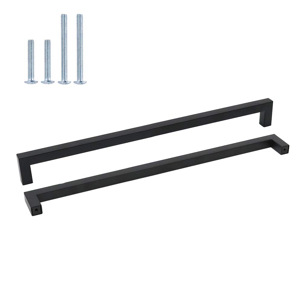 Goldenwarm 20 Pezzi Maniglie Armadio Nere Acciaio Inox