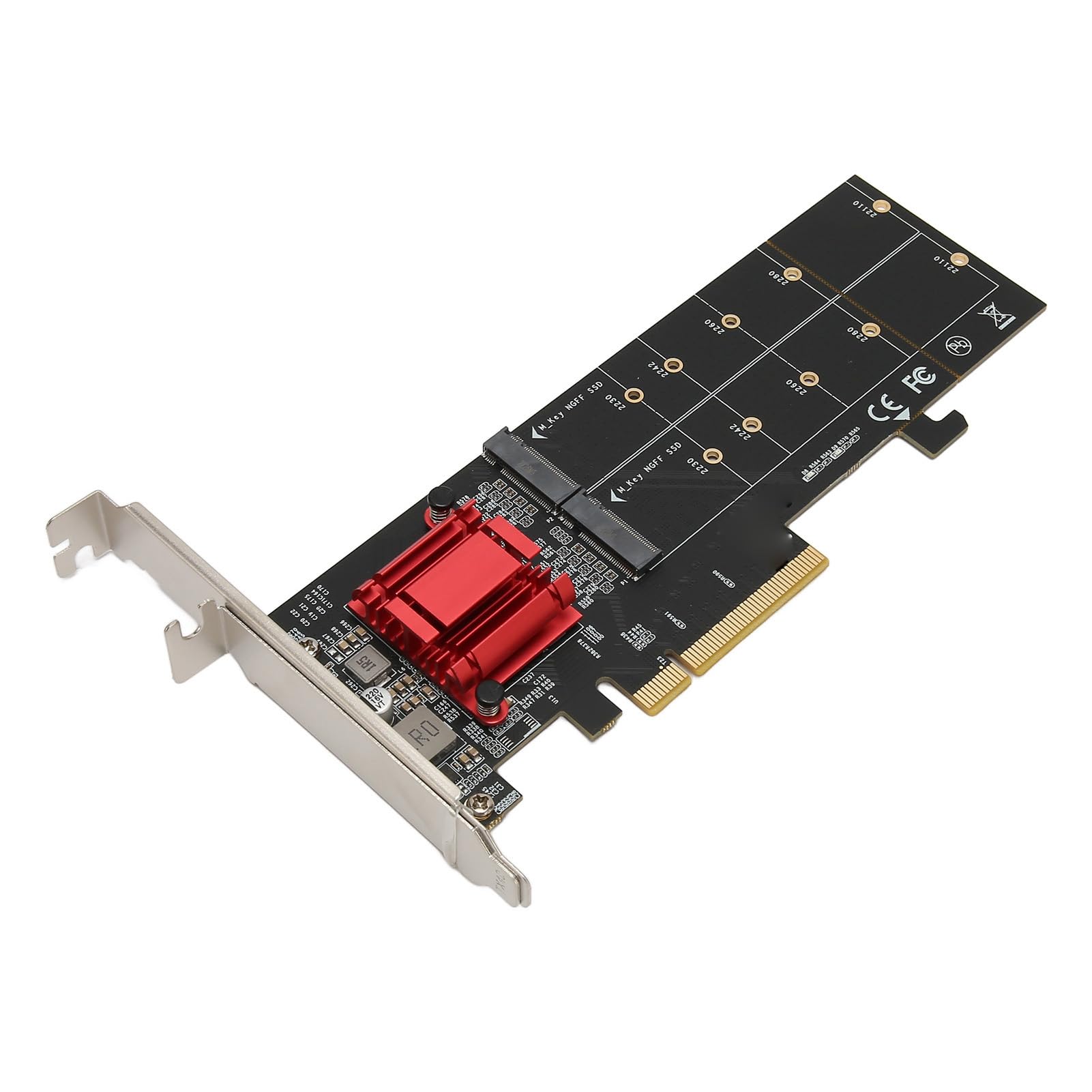 Dpofirs Dual M.2 PCIe NVMe Adapter Card