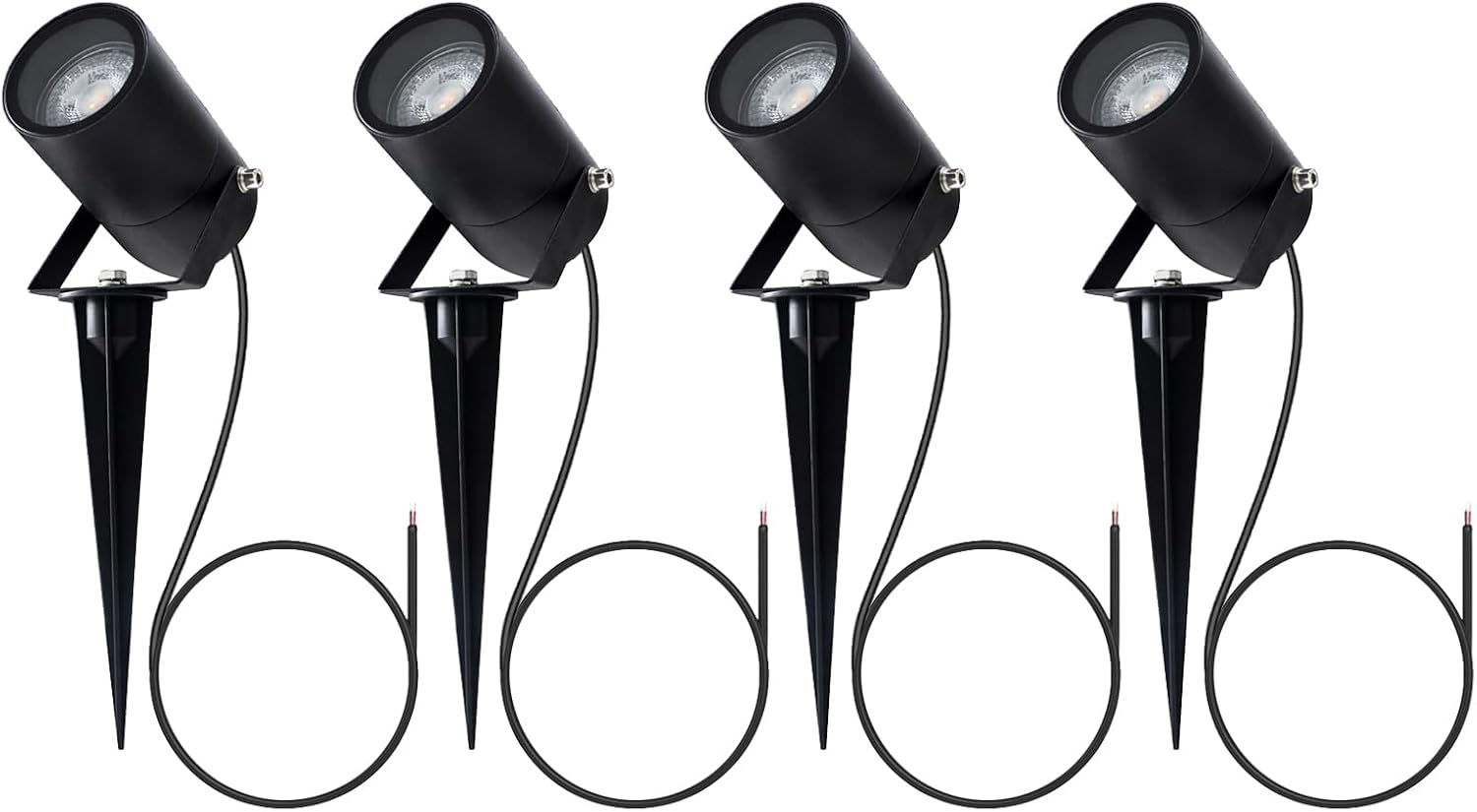 Ebion 4 Pezzi Faretti da Esterno GU10 IP65 - immagine 1