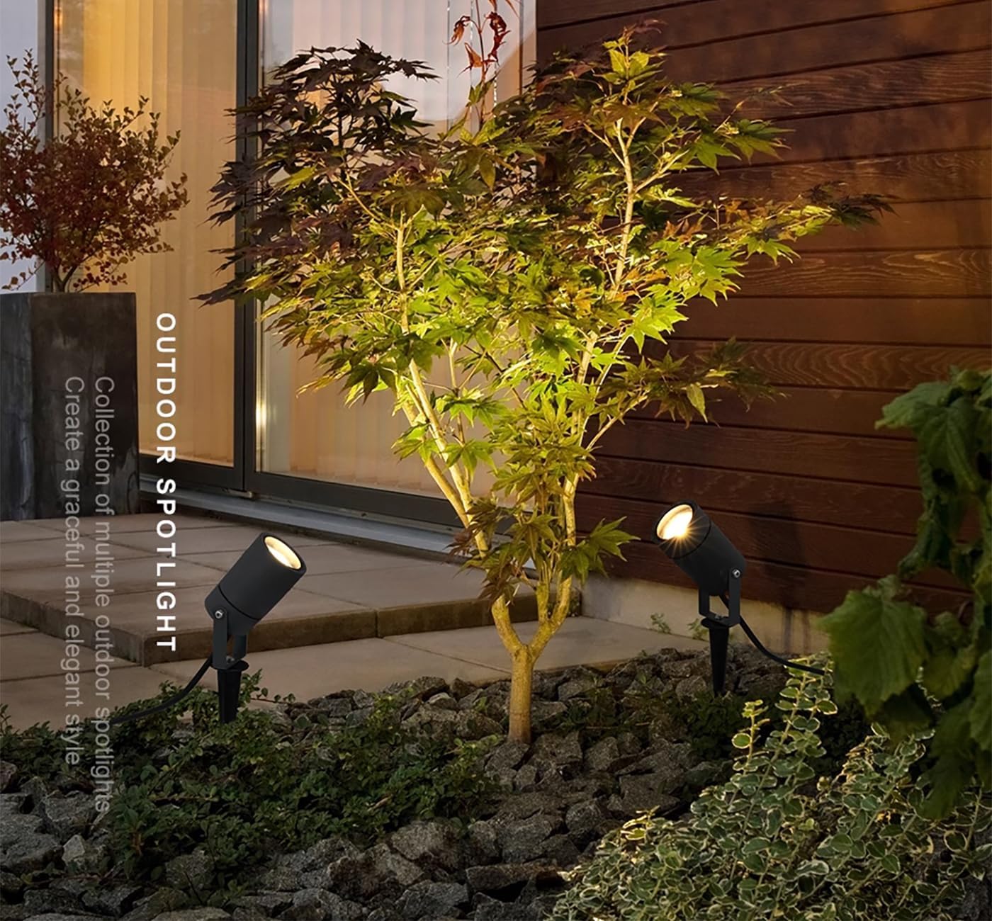 Ebion 4 Pezzi Faretti da Esterno GU10 IP65 - immagine 3