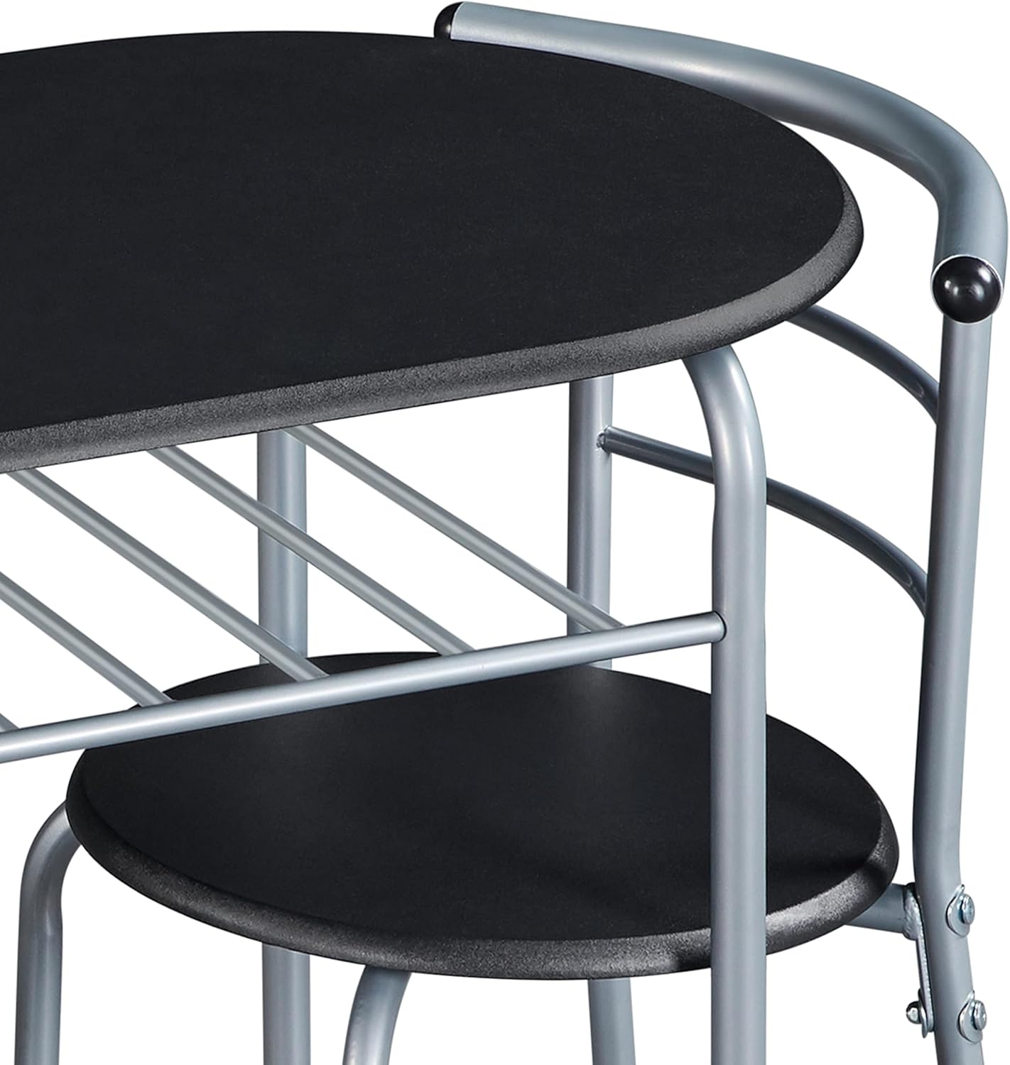 Yaheetech Set Tavolo e 2 Sedie da Bar Salvaspazio - immagine 4