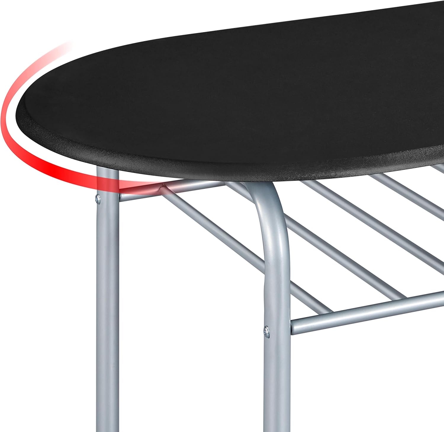 Yaheetech Set Tavolo e 2 Sedie da Bar Salvaspazio - immagine 6