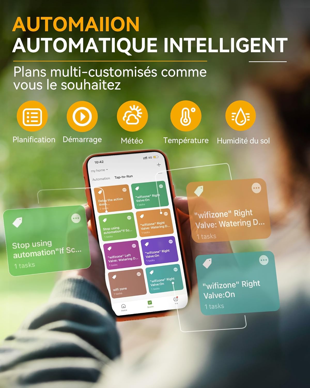 Rainpoint Computer Irrigazione WLAN 2 Uscite Ottone - immagine 4