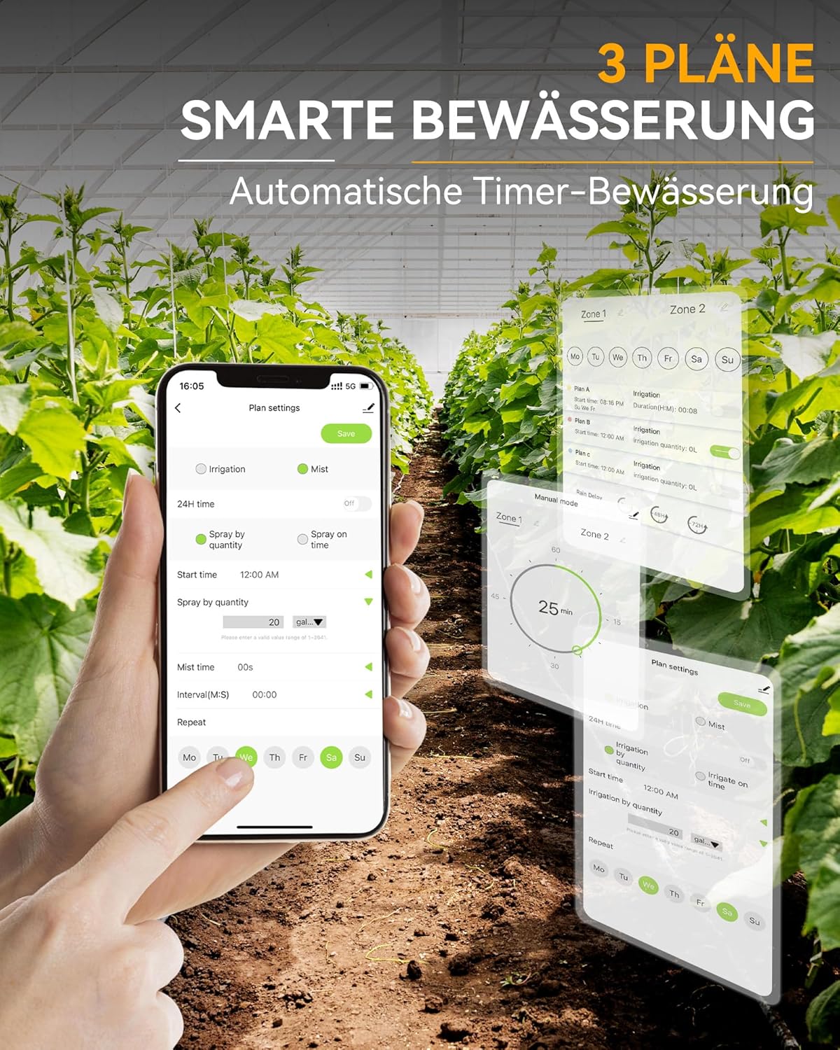 Rainpoint Computer Irrigazione WLAN 2 Uscite Ottone - immagine 5