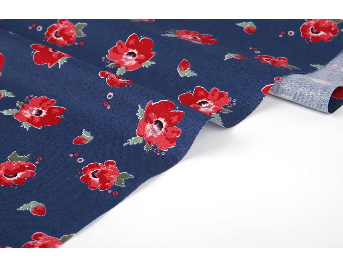 Dailylike Tessuti cotone, Velluto rosso, 14m