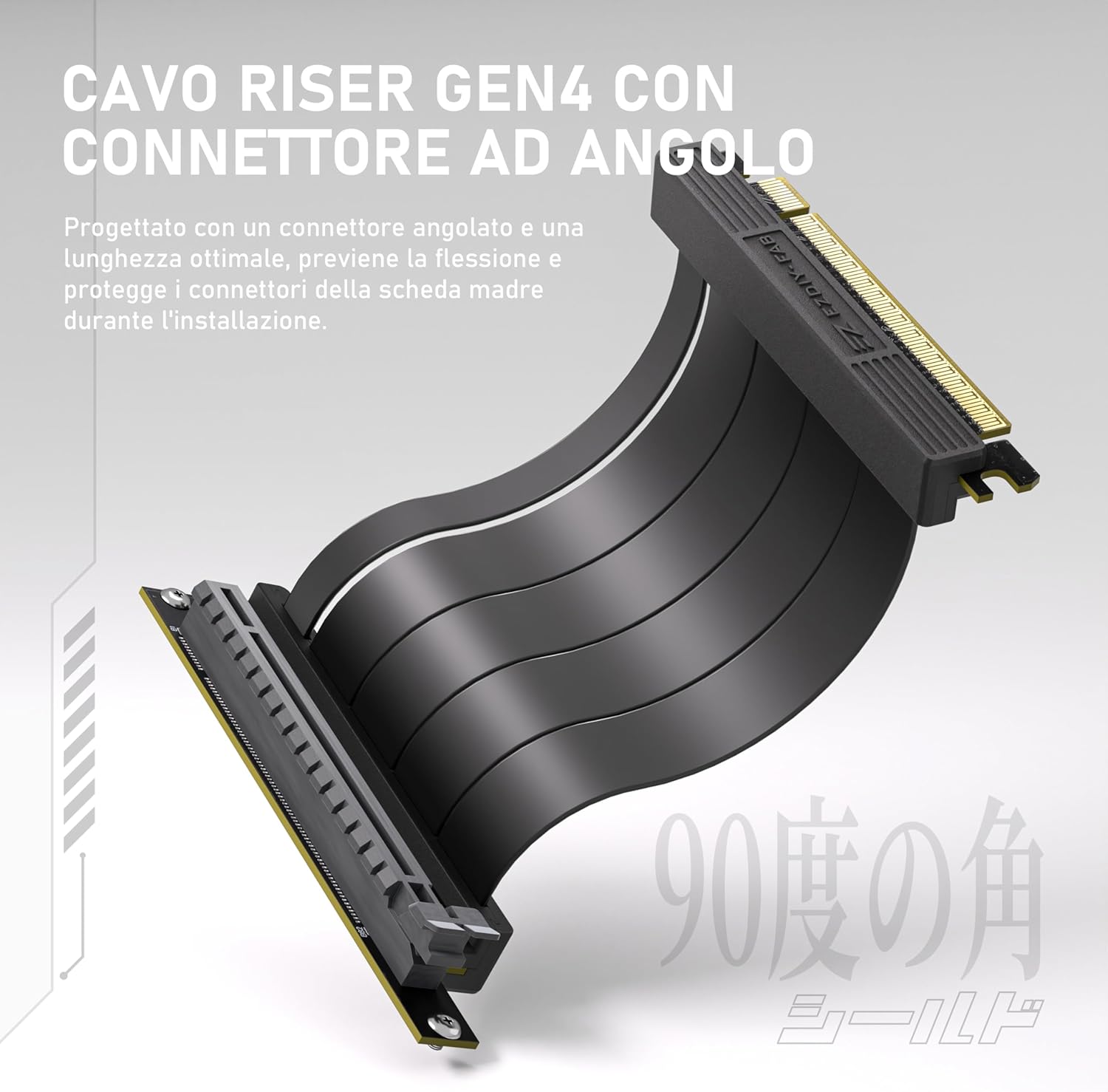 Ezdiy-fab Supporto Verticale GPU con Cavo Riser PCIE 4.0 - immagine 4