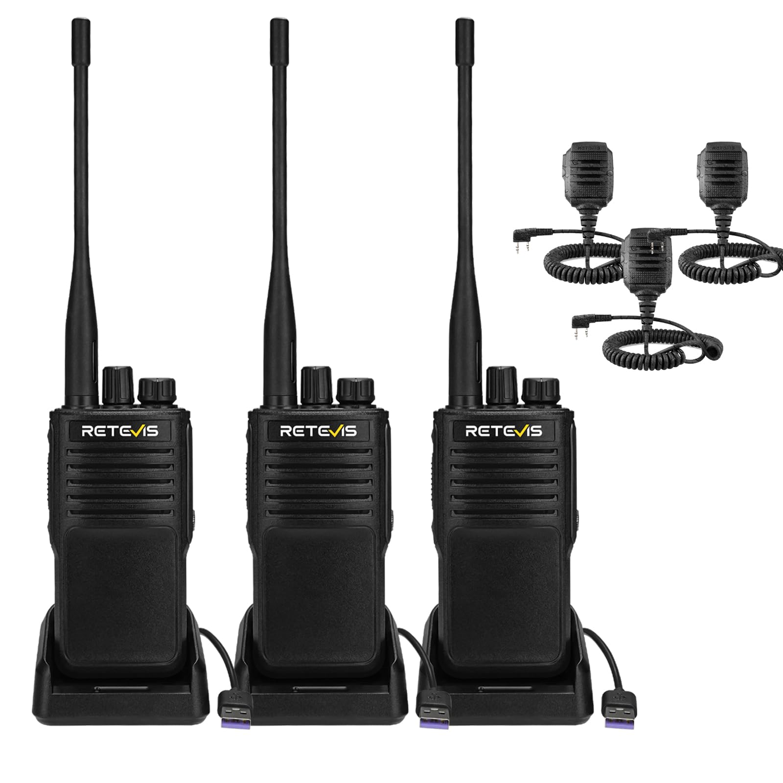 Retevis P62 Walkie Talkie Impermeabile IP68 (3 Pezzi)