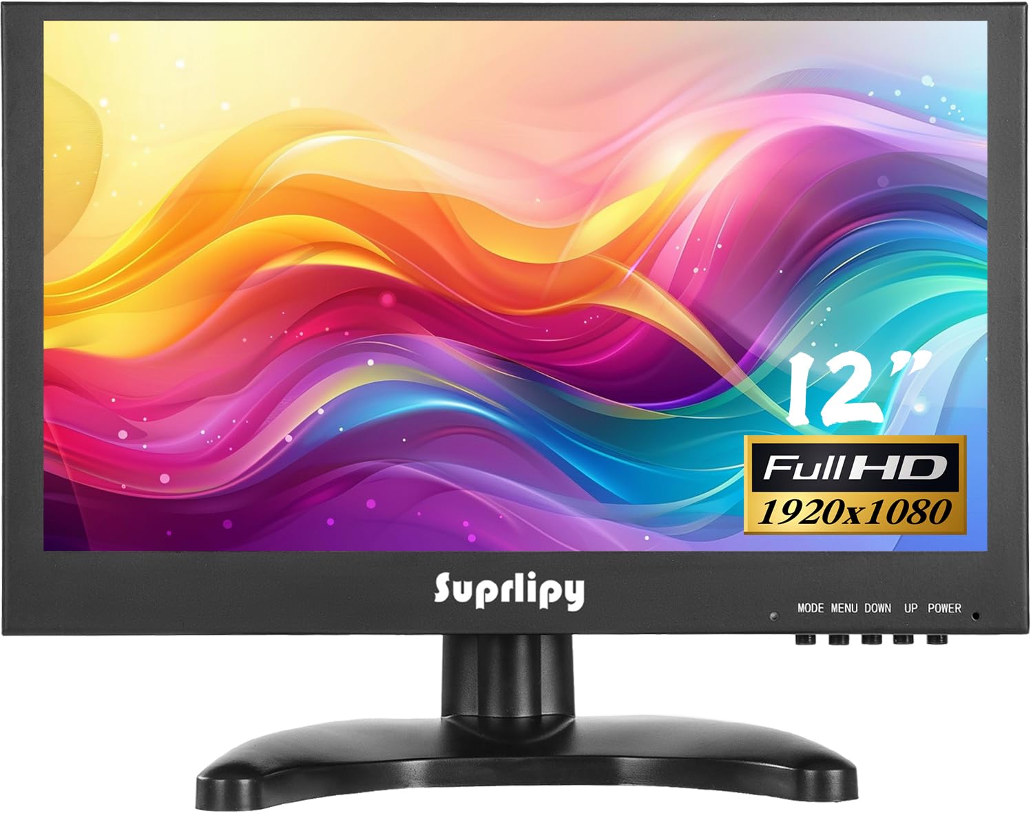 Suprlipy Mini Monitor FHD 12 Pollici IPS 1920x1080