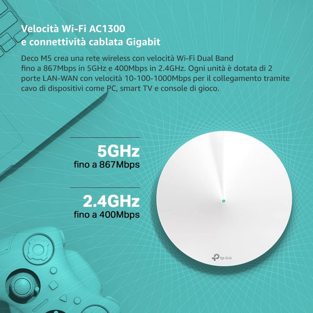 TP-Link Mesh Wifi, Bianco, AC1300 - immagine 4