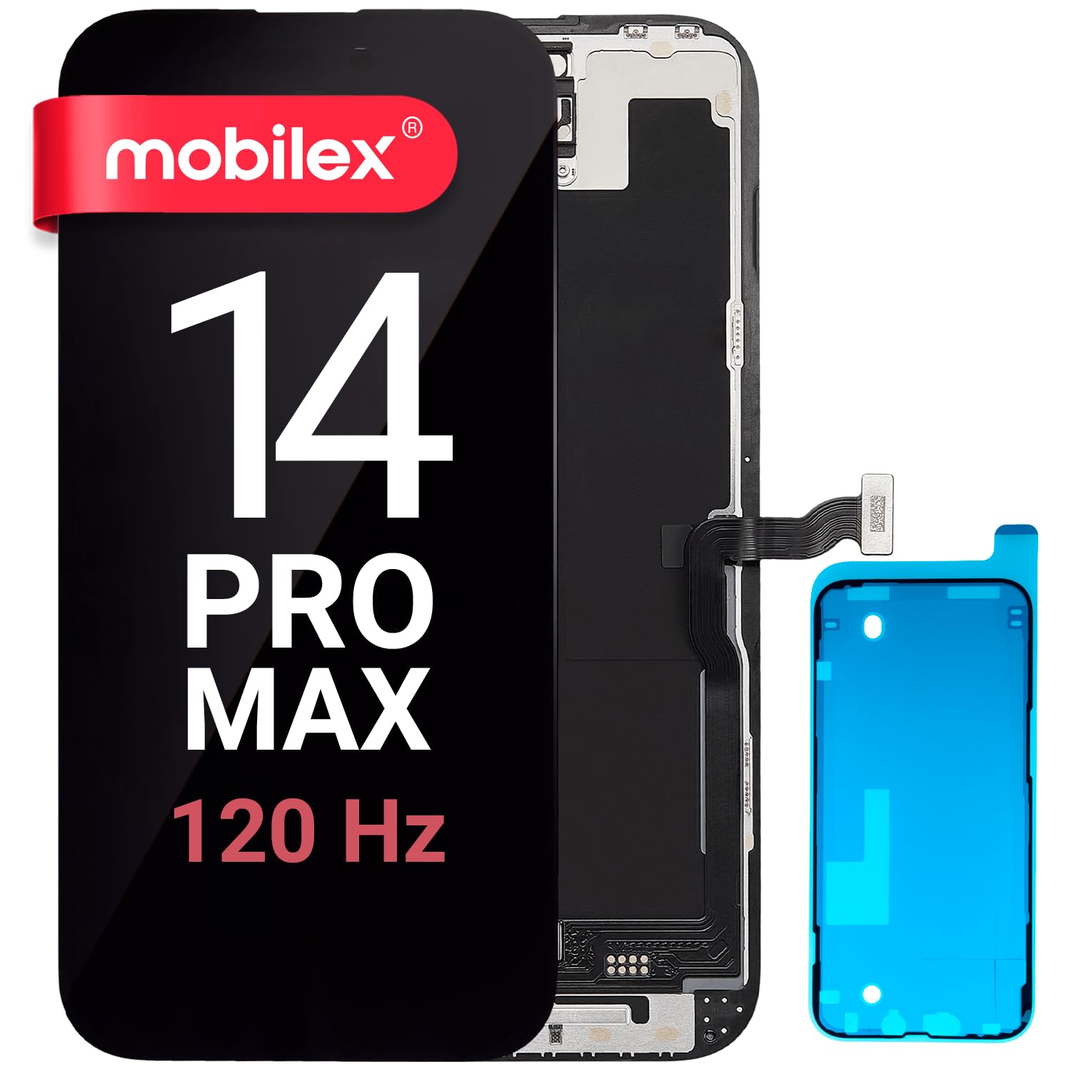 MOBILEX Adesivo Impermeabile Per Cover Posteriore Di IPhone 14 – Ricambio Originale Per Tenuta E Protezione