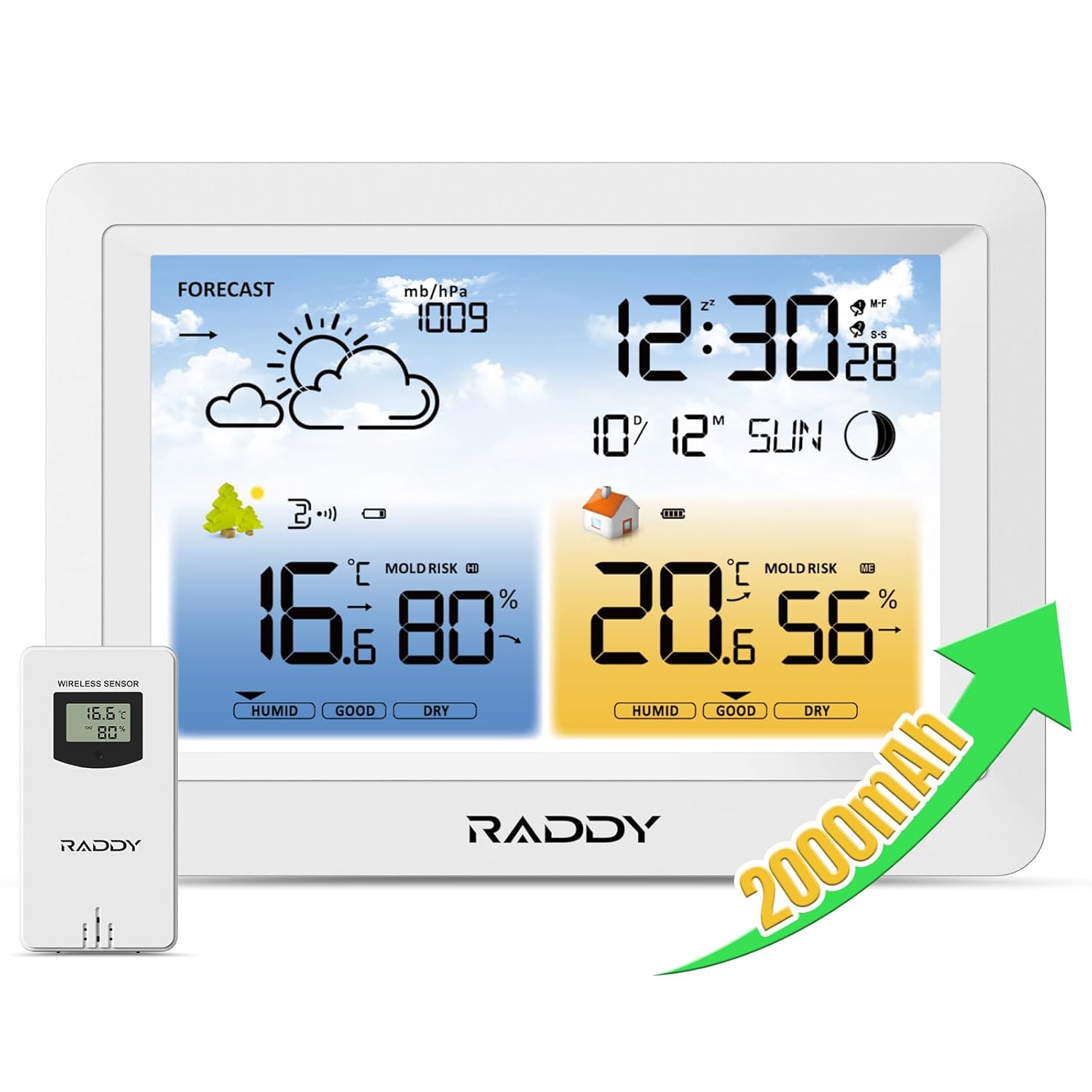 Raddy WM6 Stazione Meteorologica Wireless con Sensore - immagine 1