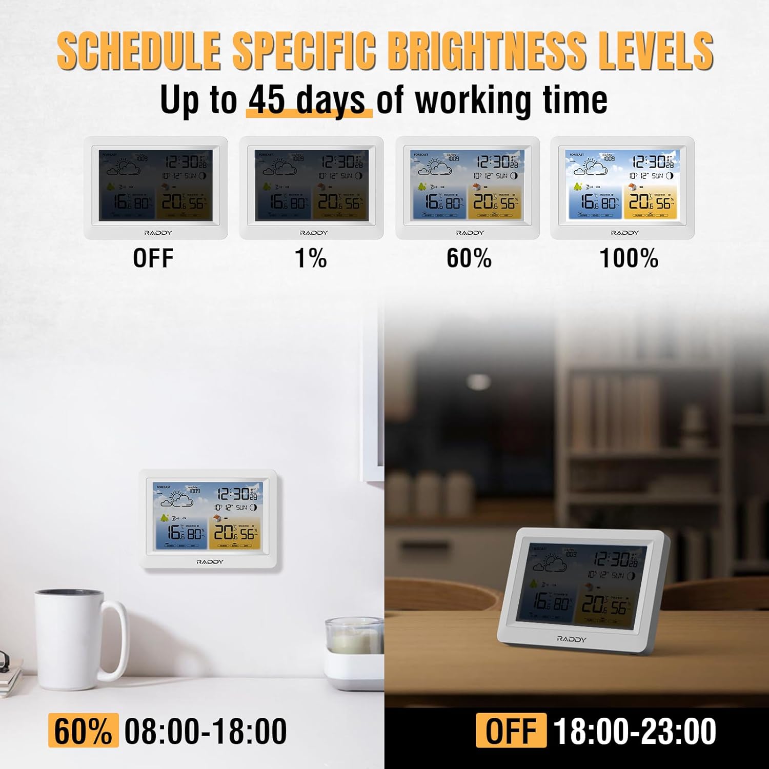 Raddy WM6 Stazione Meteorologica Wireless con Sensore - immagine 3