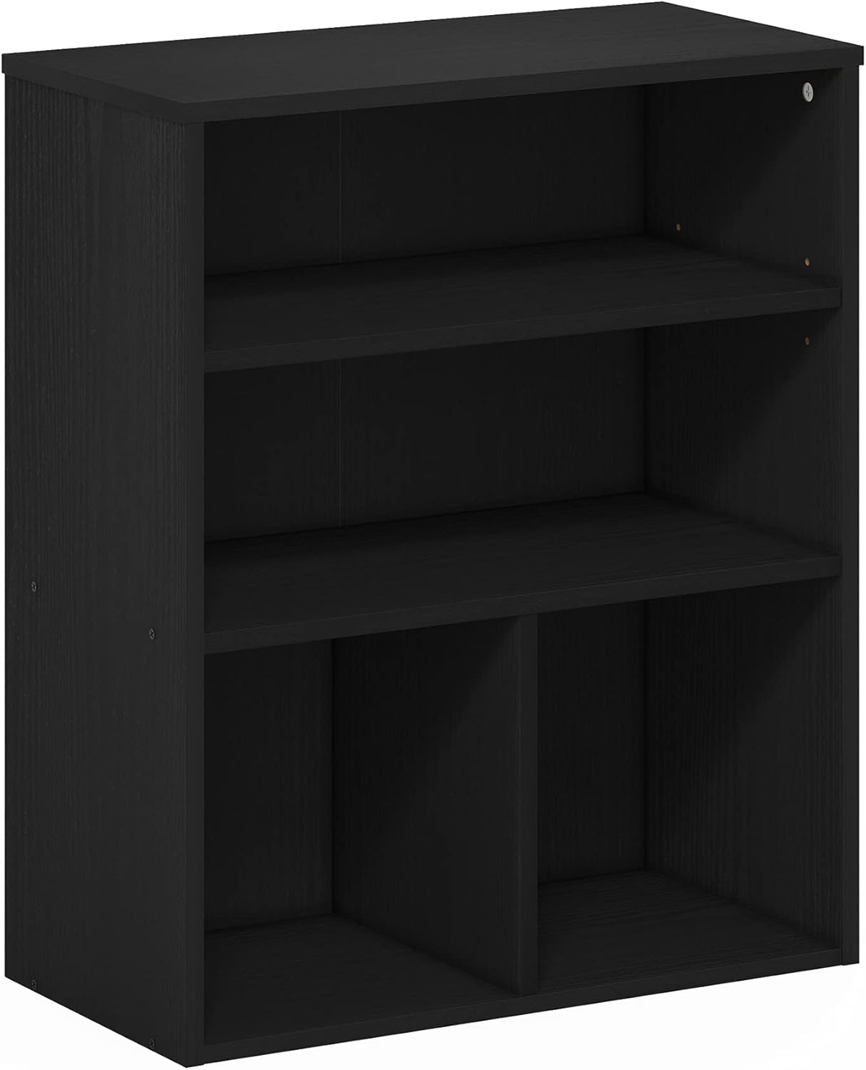 Furinno Pasir Libreria espositiva a 3 livelli, Rovere Nero