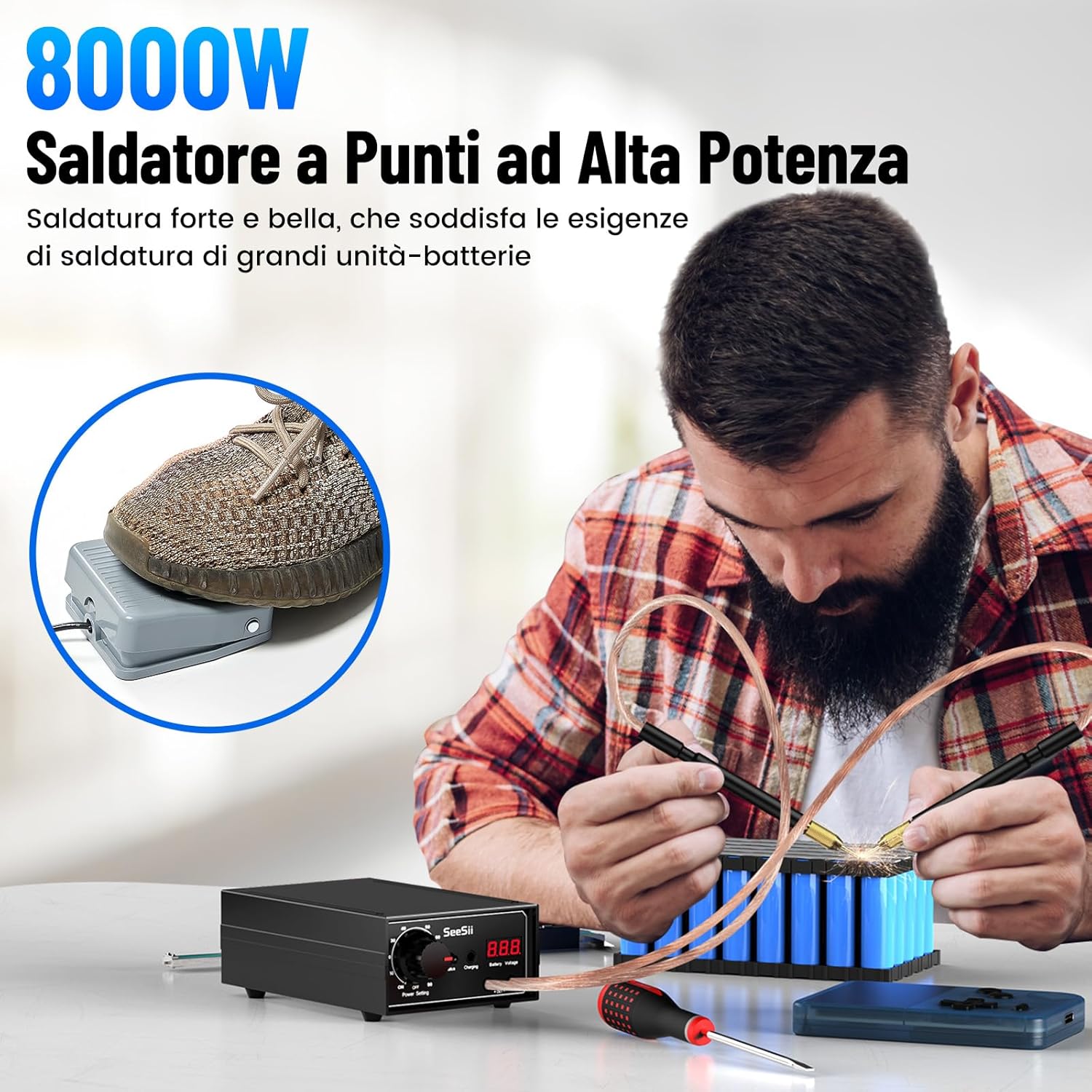 Seesii 8000W Saldatore a Punti SEE-08 Portatile - immagine 2