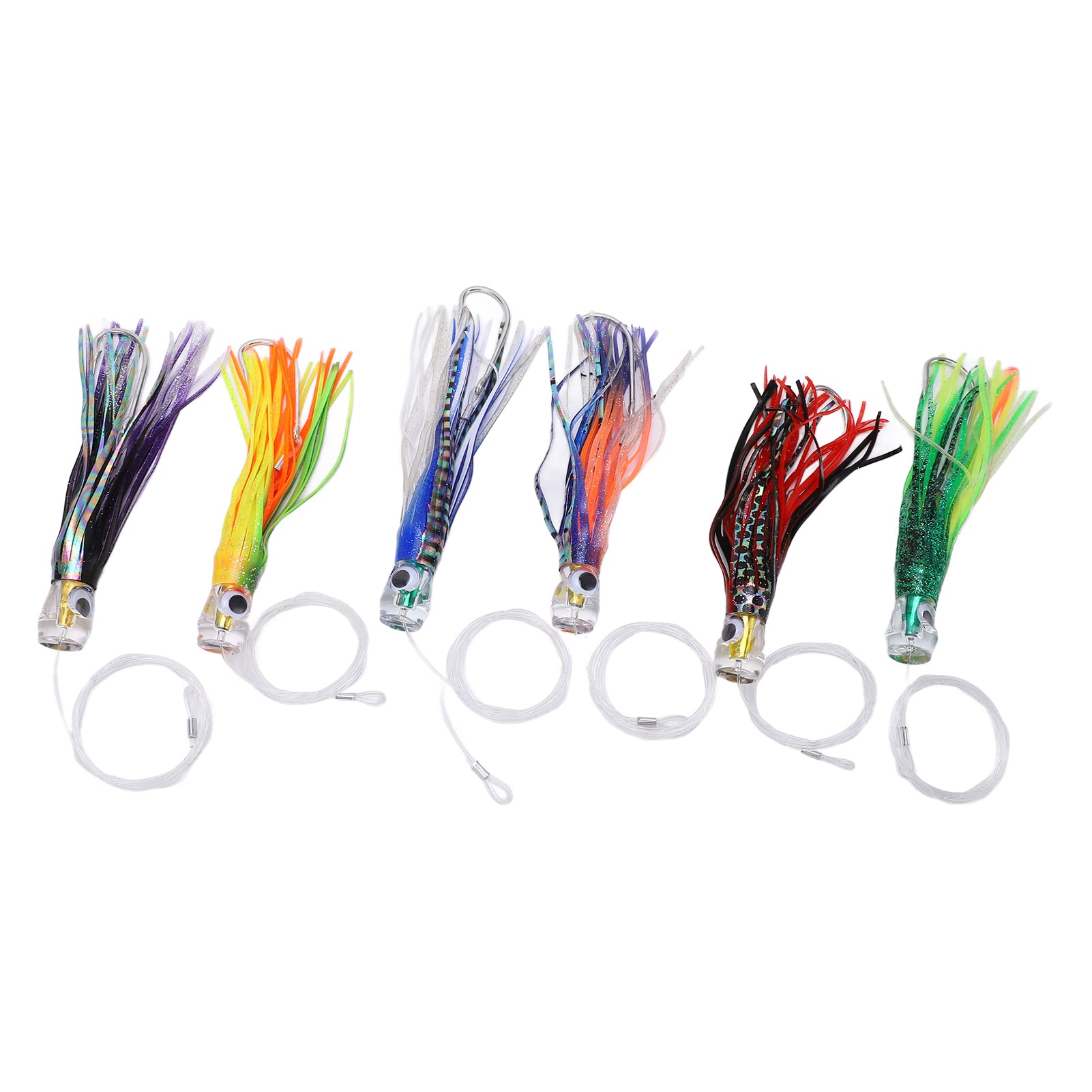 Kimiss Set Esche da Pesca alla Traina 6 Pezzi