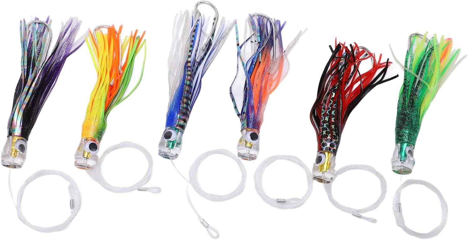 Kimiss Set Esche da Pesca alla Traina 6 Pezzi - immagine 1