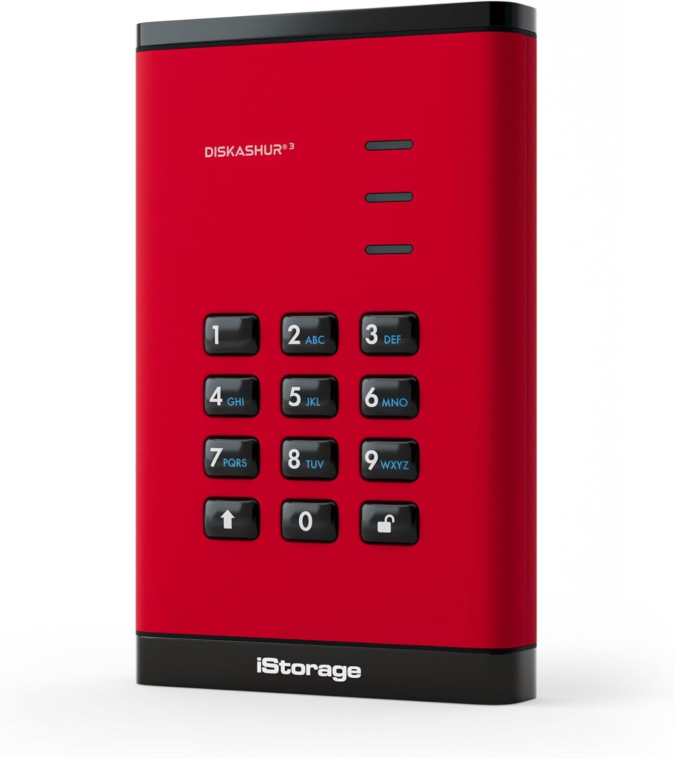 Istorage DiskAshur3 HDD 500GB Rosso - Hard Disk Portatile - immagine 1