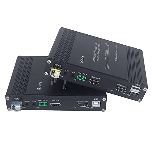KVM Switch HDMI Fiber Extender 2K@60Hz SM 20km