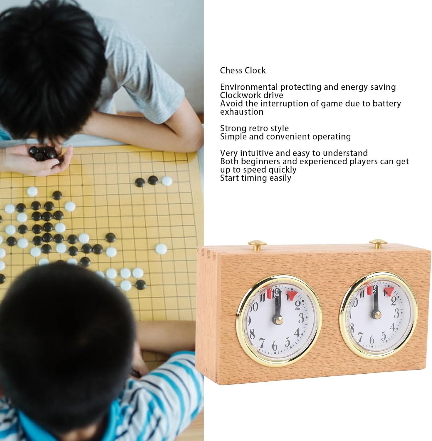 Orologio da Scacchi Analogico Retrò Classico - immagine 2