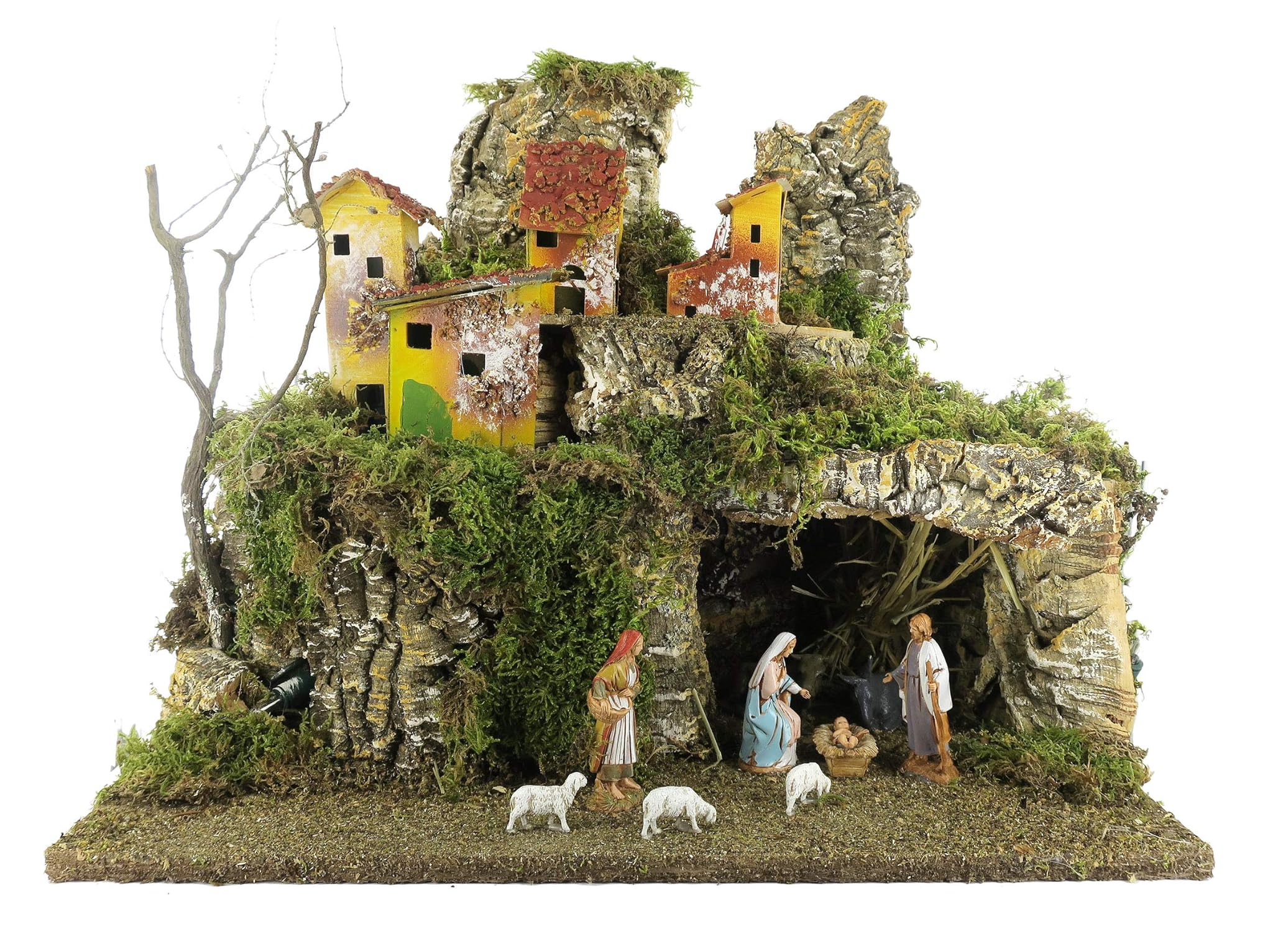 Ferrari & Arrighetti Villaggio Presepe Completo 38x28x30 Cm