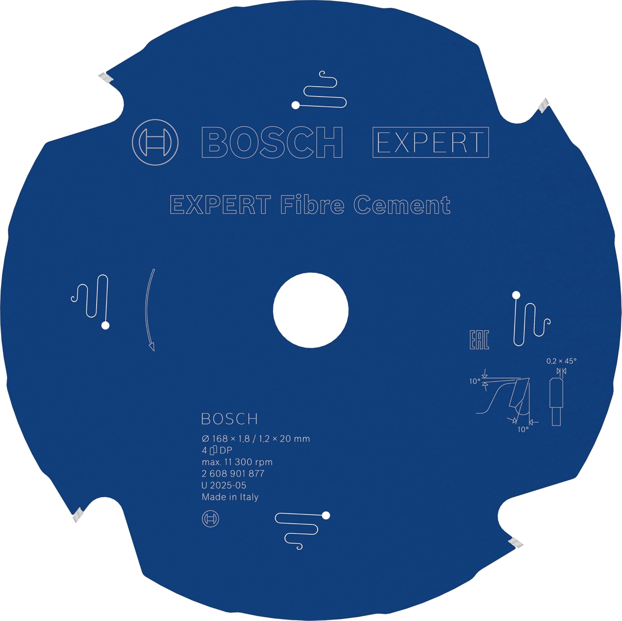 Bosch 1x EXPERT Fibre Cement Lama per Pannelli