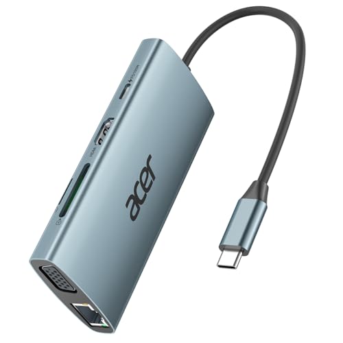 acer HUB USB C - Adattatore con HDMI 4K e VGA - immagine 1