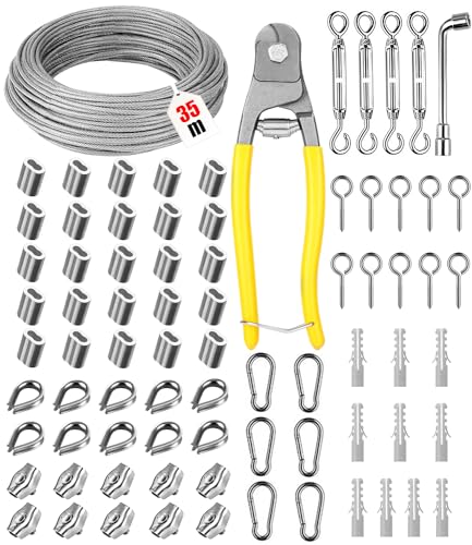 Cavo Acciaio Inossidabile 3mm 35m con Tenditori