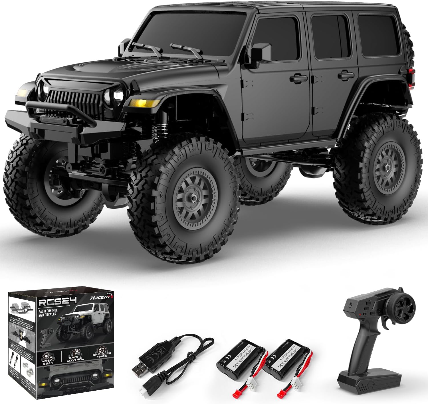 RACENT Auto Telecomandata 1:24 Off-Road 4WD - immagine 1