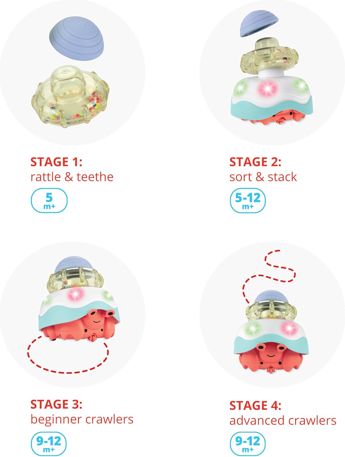 Skip Hop- Gattonare, sonaglio e massaggiagengive, 9Q332410 - immagine 3