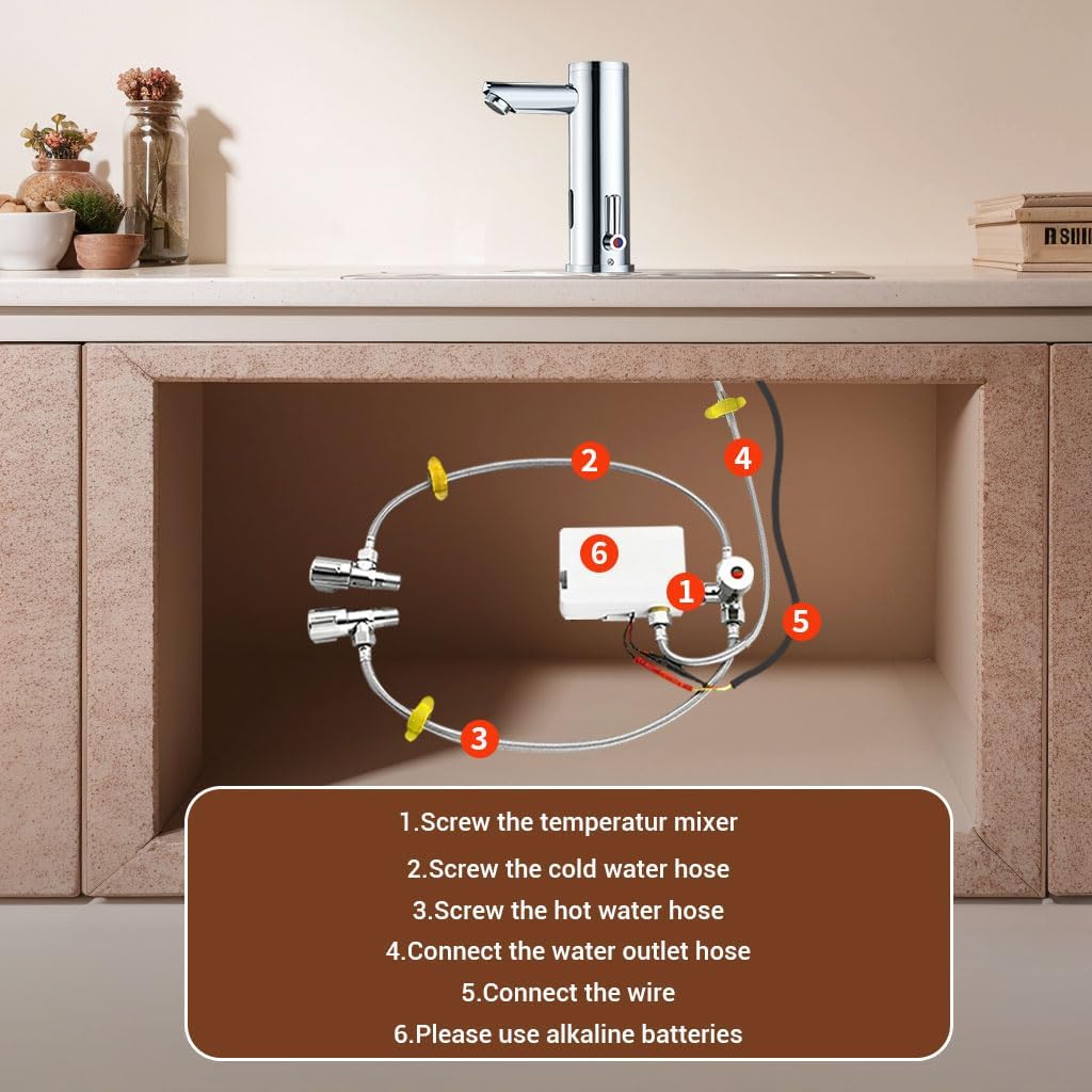 Rubinetto Automatico per Lavandino con Sensore - immagine 7