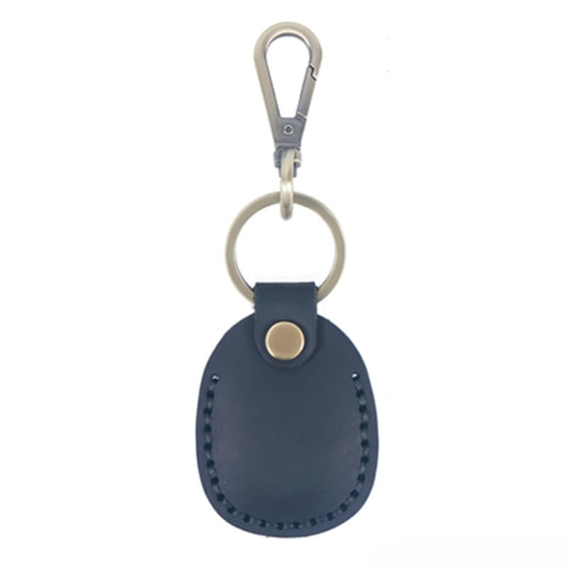 Custodia AirTag con Portachiavi in Vera Pelle