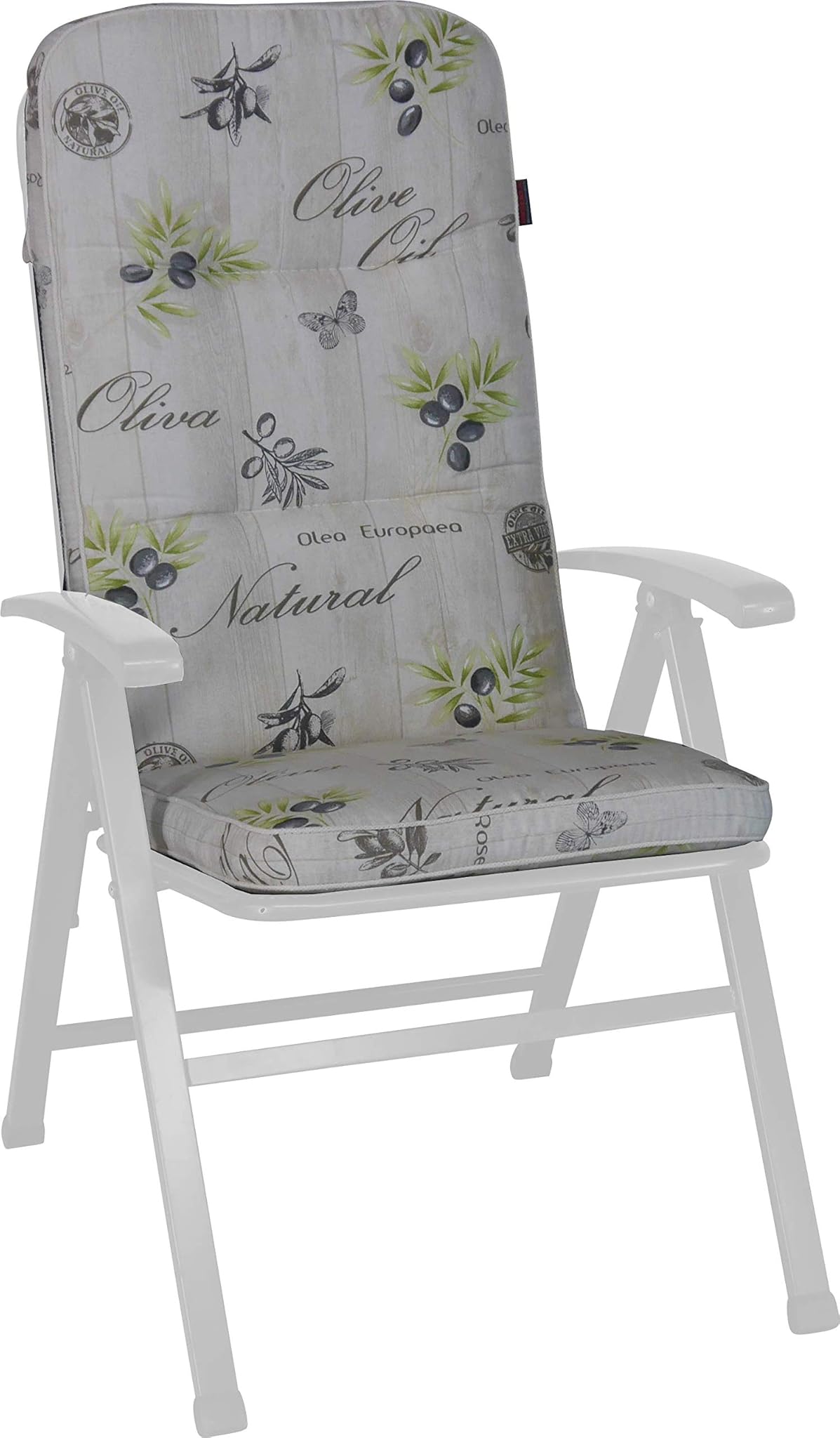 Angerer - Cuscino per Sedia con Schienale Alto, Beige