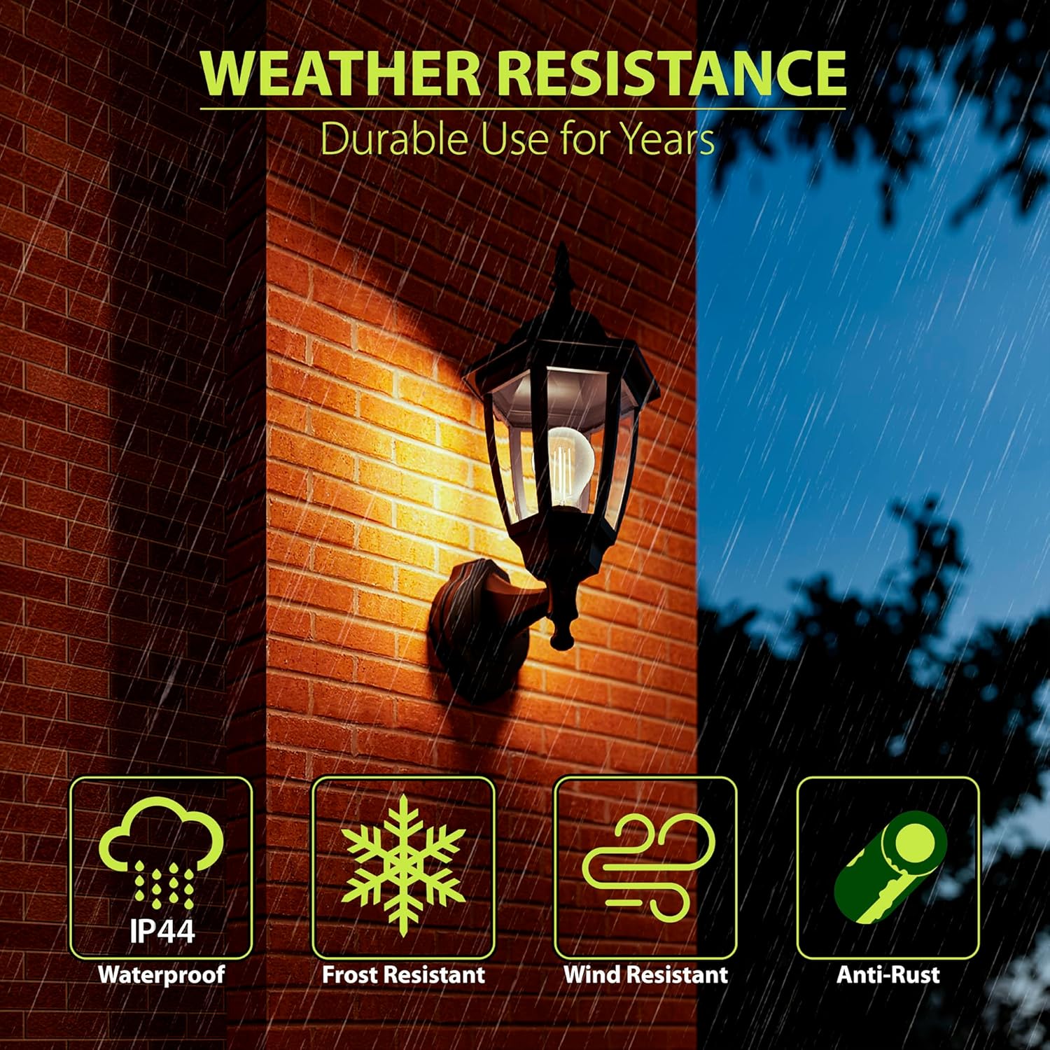 Ebion 2 Pezzi Applique Da Esterno E27, Nere - immagine 6