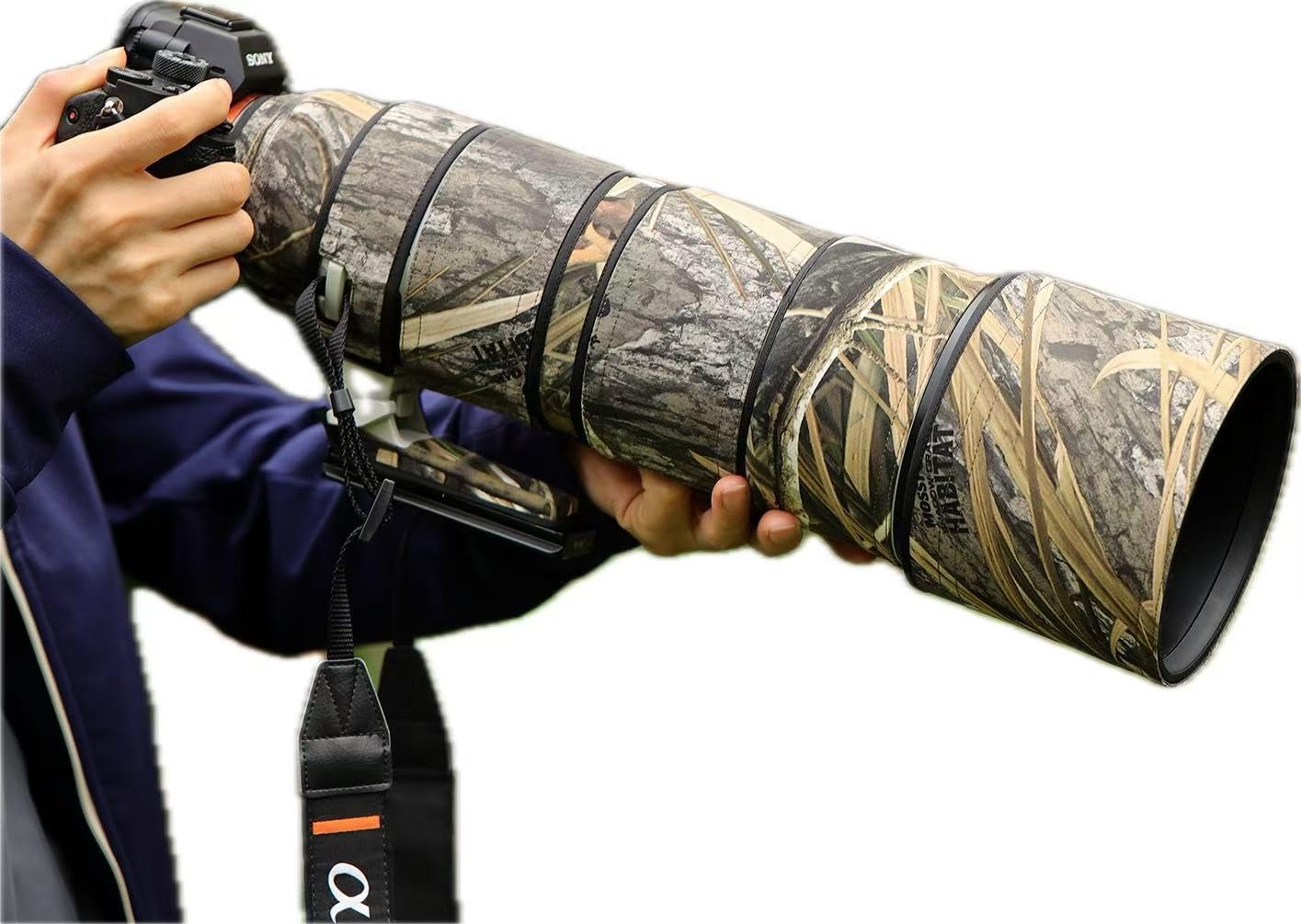 Rolanpro Camouflage - Copriobiettivo per Sony FE 200-600mm